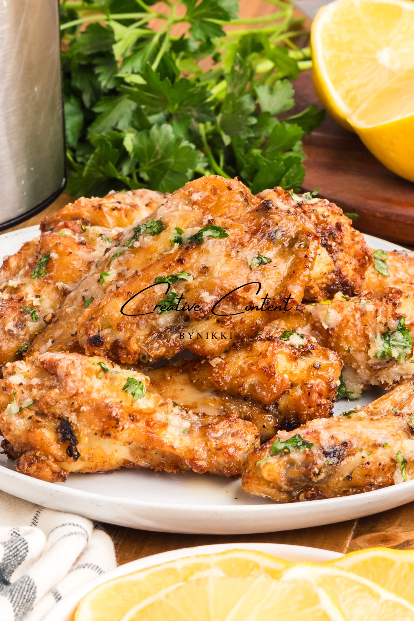 Air Fryer Garlic Parmesan Chicken Wings - Exclusive