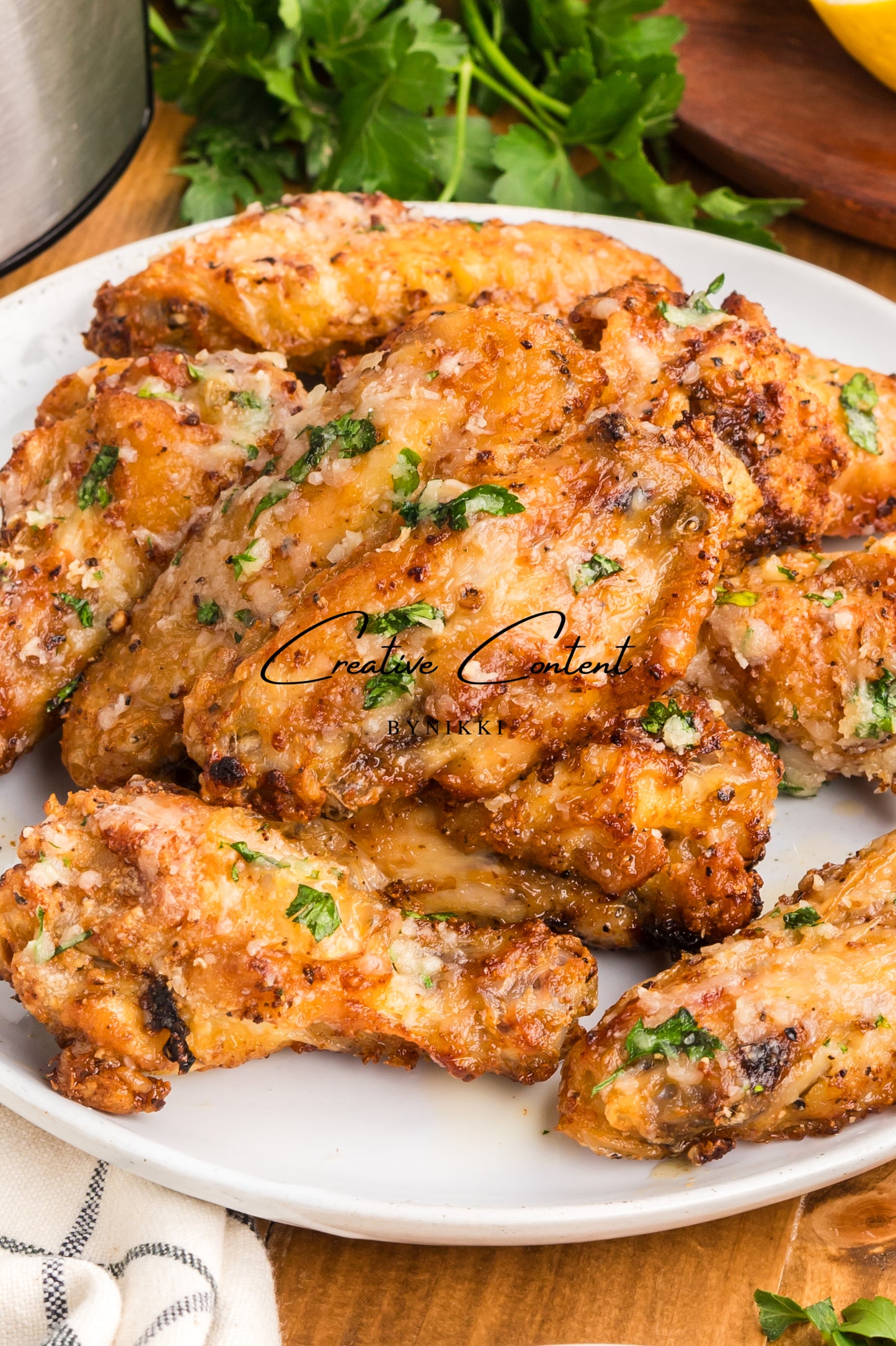 Air Fryer Garlic Parmesan Chicken Wings - Exclusive