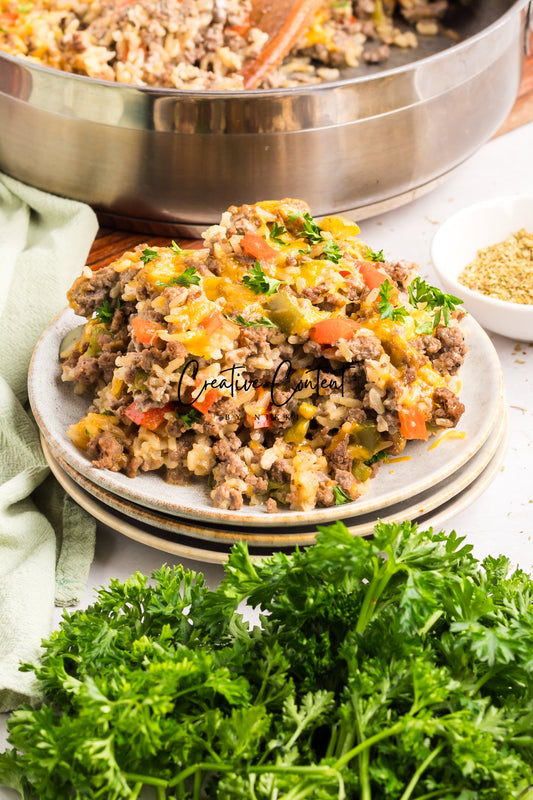 Hamburger Rice Casserole - Exclusive