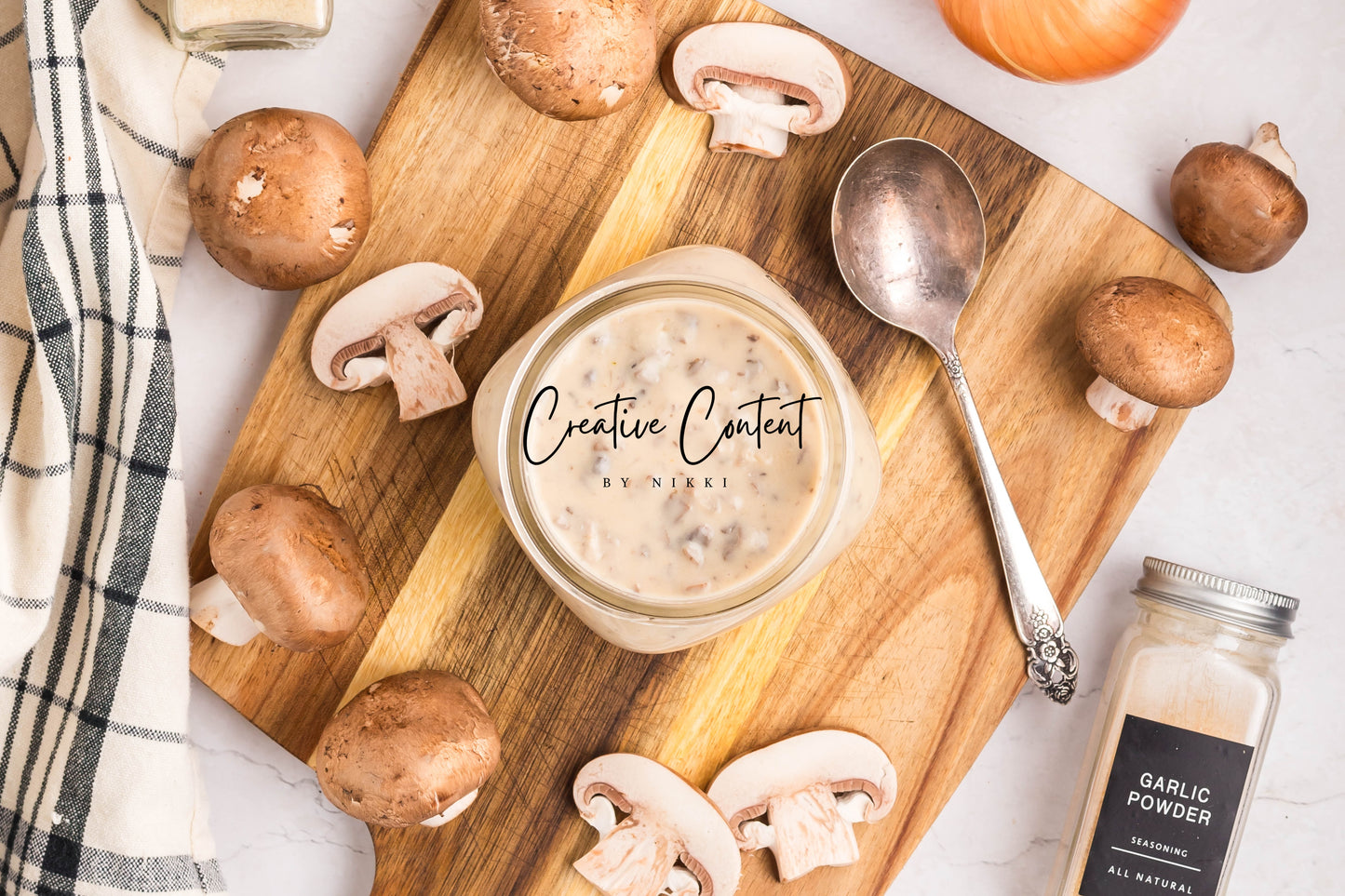Homemade Condensed Cream of Mushroom Soup - Set 1 of 2