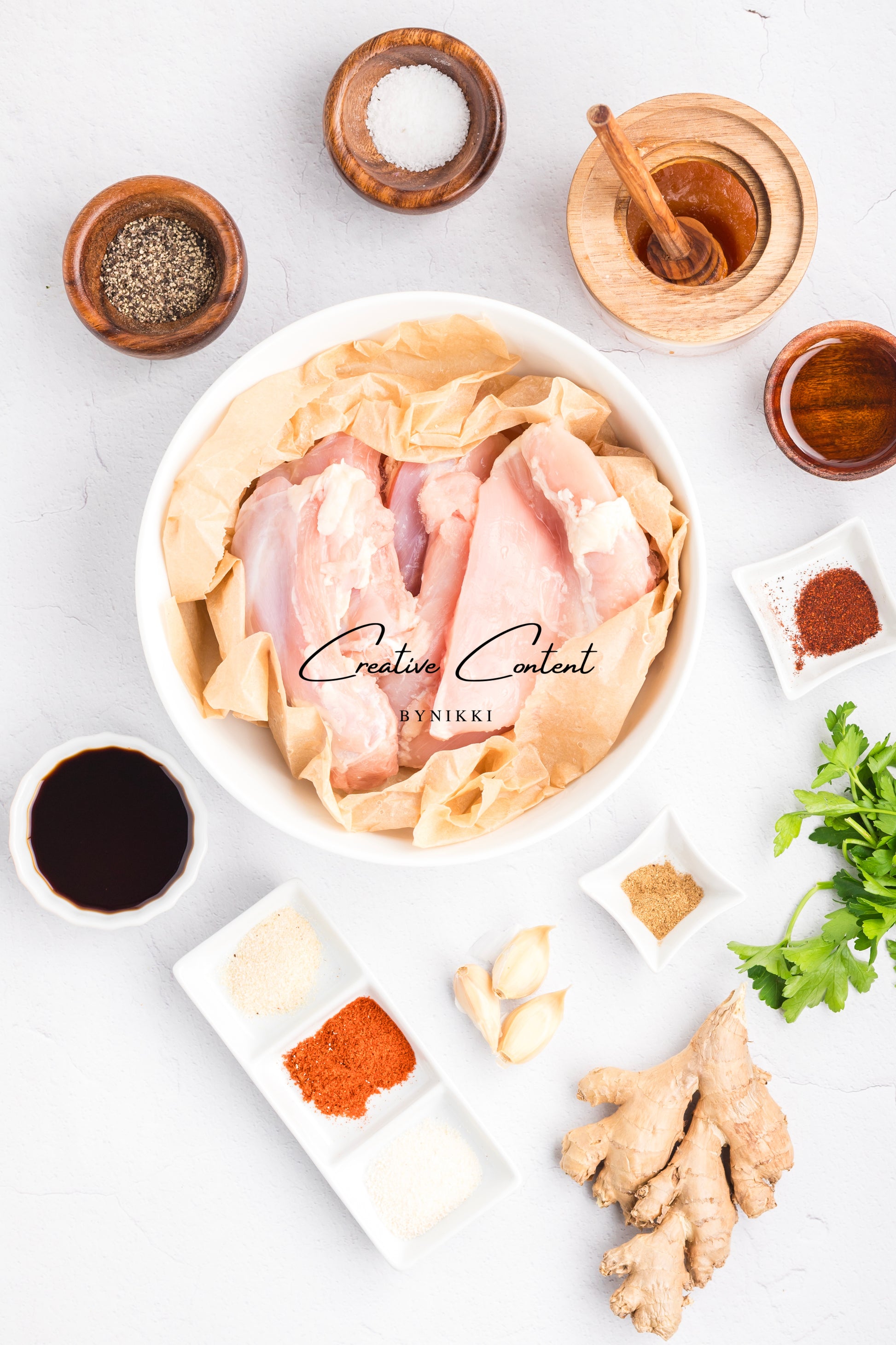 Ingredients for a recipe