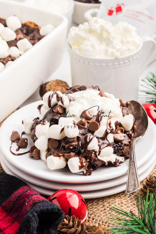 Hot Chocolate Dump Cake -  Exclusive