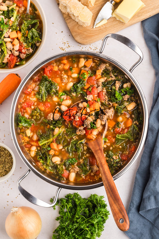 Kale and White Bean Sausage Soup - Exclusive