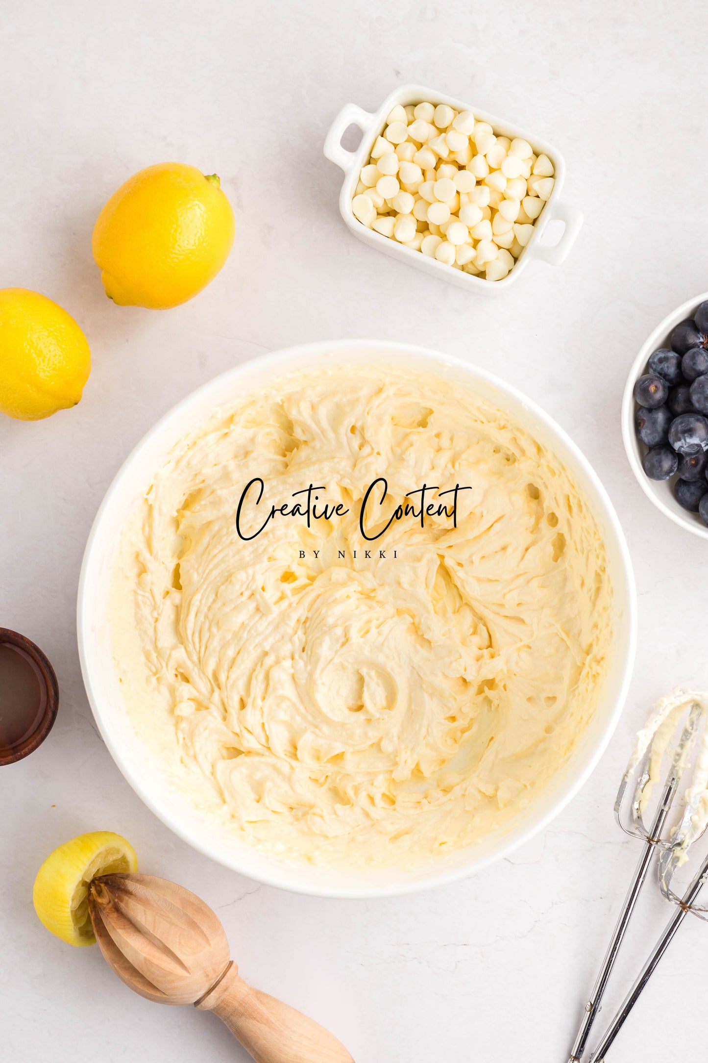 Lemon Blueberry Cake Cookies With A Lemon Glaze -  Set 1 of 2