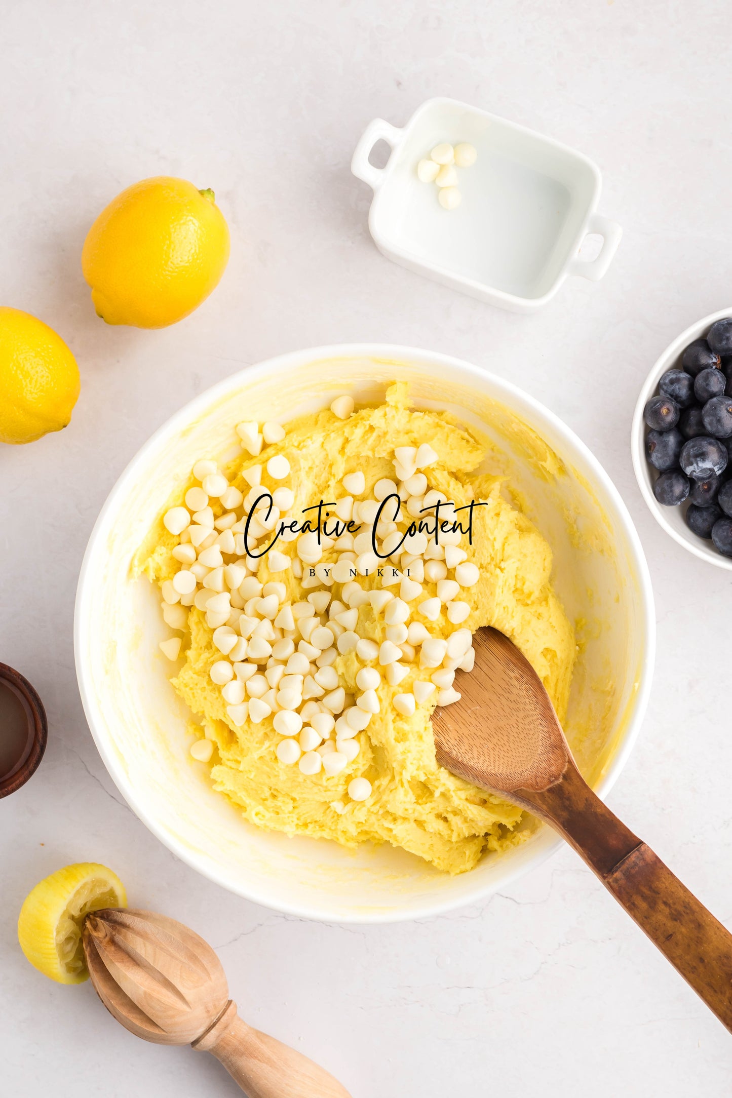 Lemon Blueberry Cake Cookies With A Lemon Glaze -  Set 1 of 2