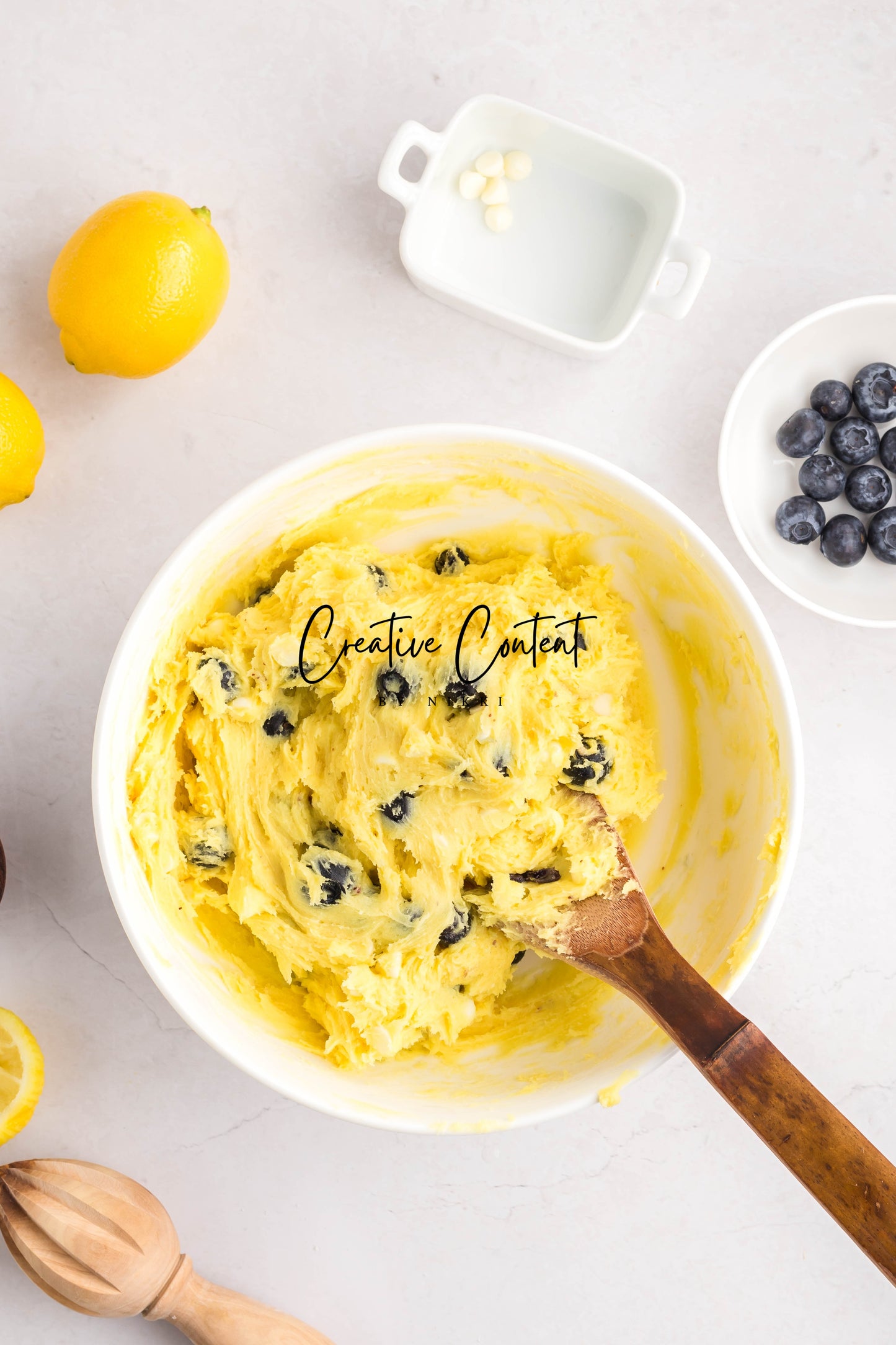 Lemon Blueberry Cake Cookies With A Lemon Glaze -  Set 1 of 2