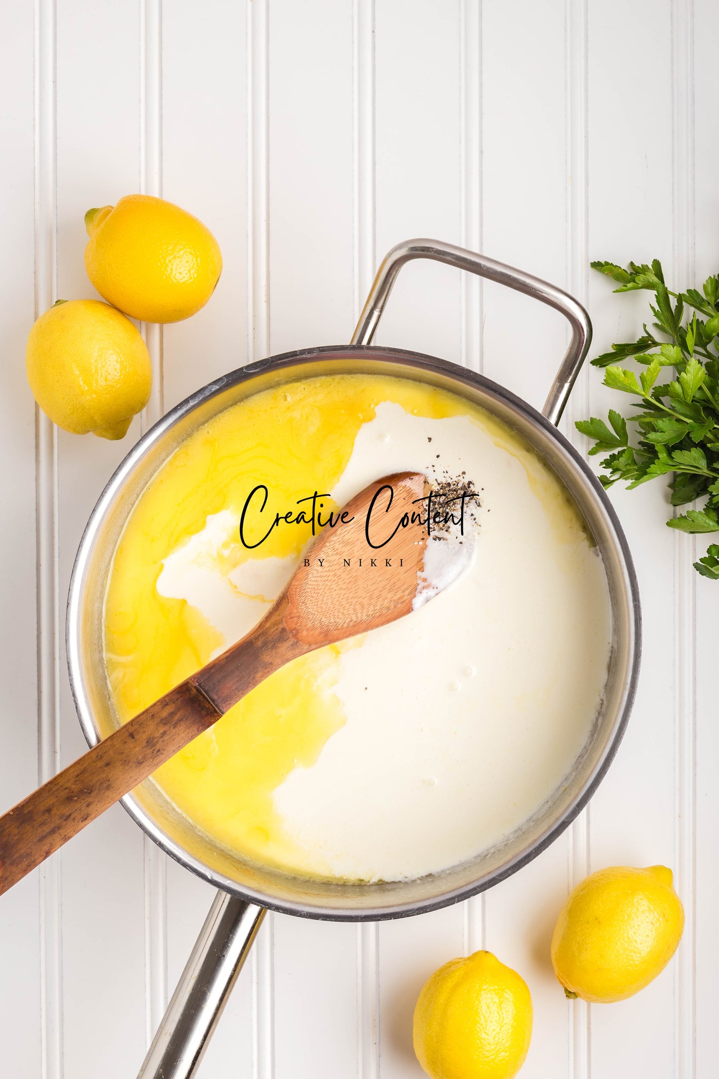Lemon Cream Spaghetti  - Set 1 of 2