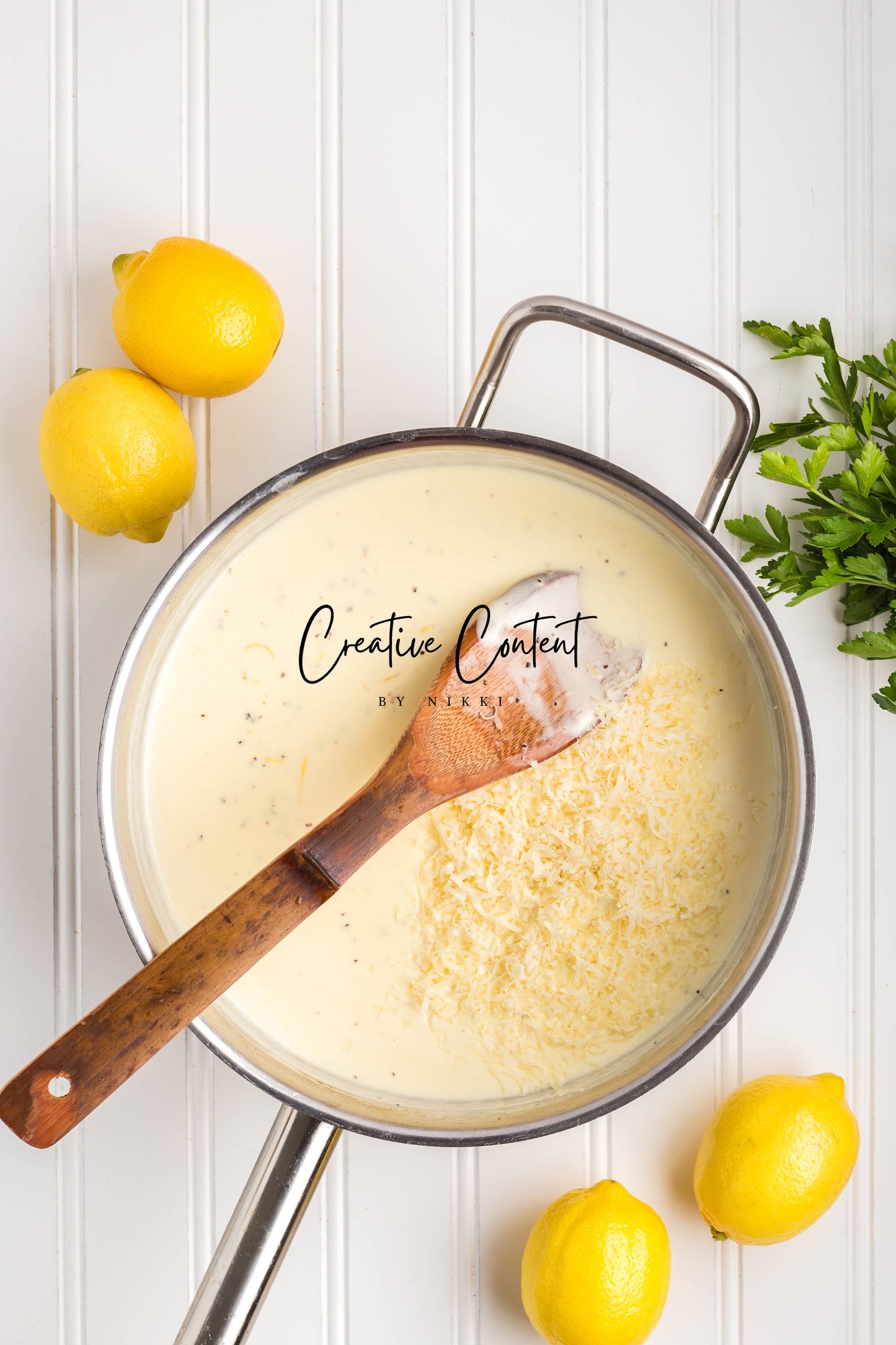 Lemon Cream Spaghetti  - Set 1 of 2