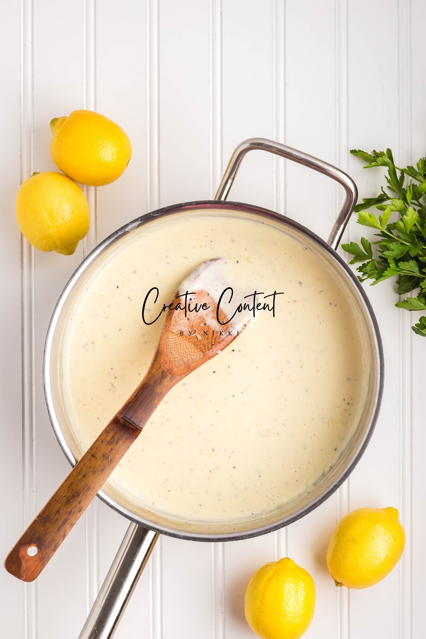 Lemon Cream Spaghetti  - Set 1 of 2