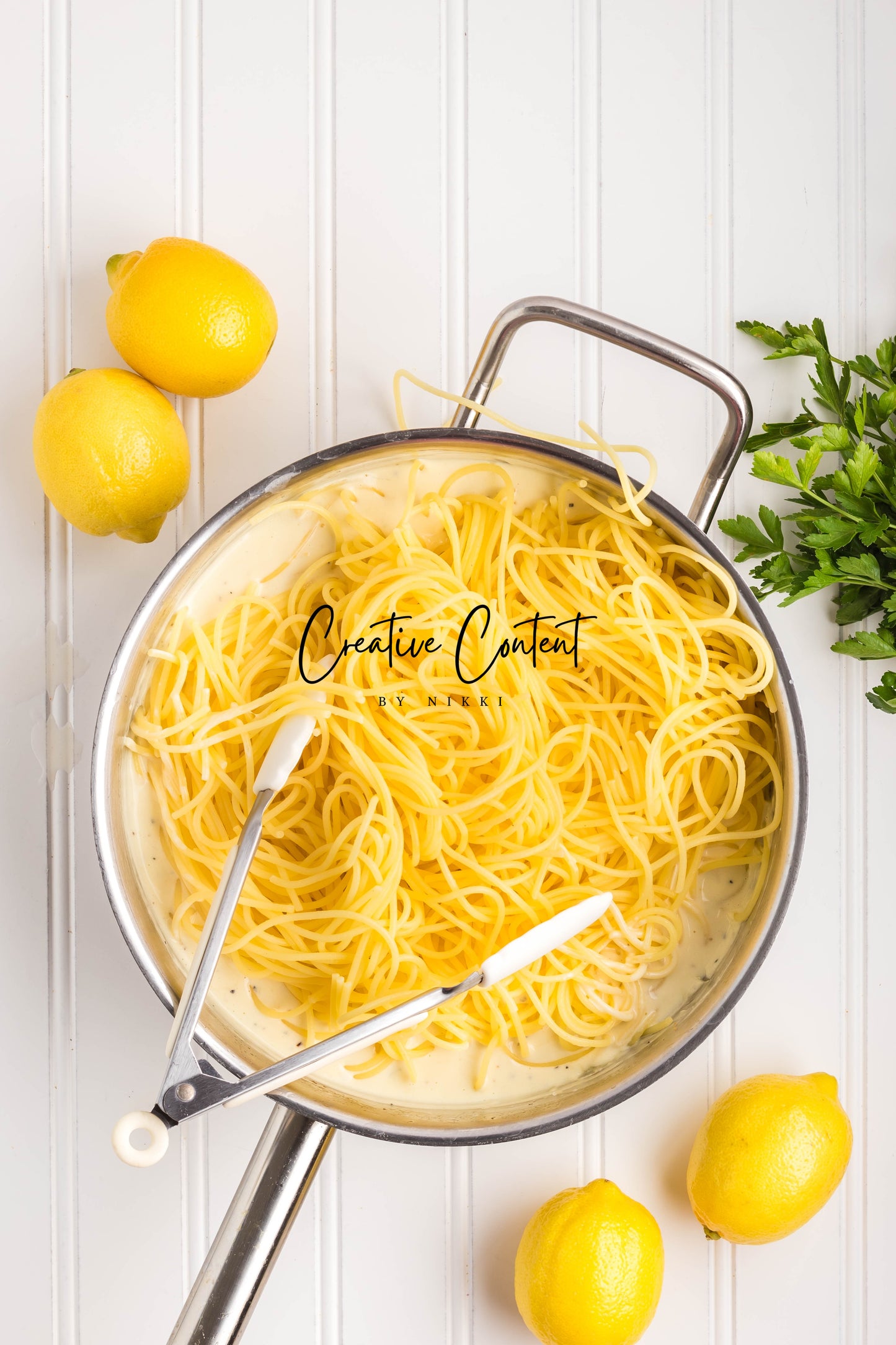 Lemon Cream Spaghetti  - Set 1 of 2