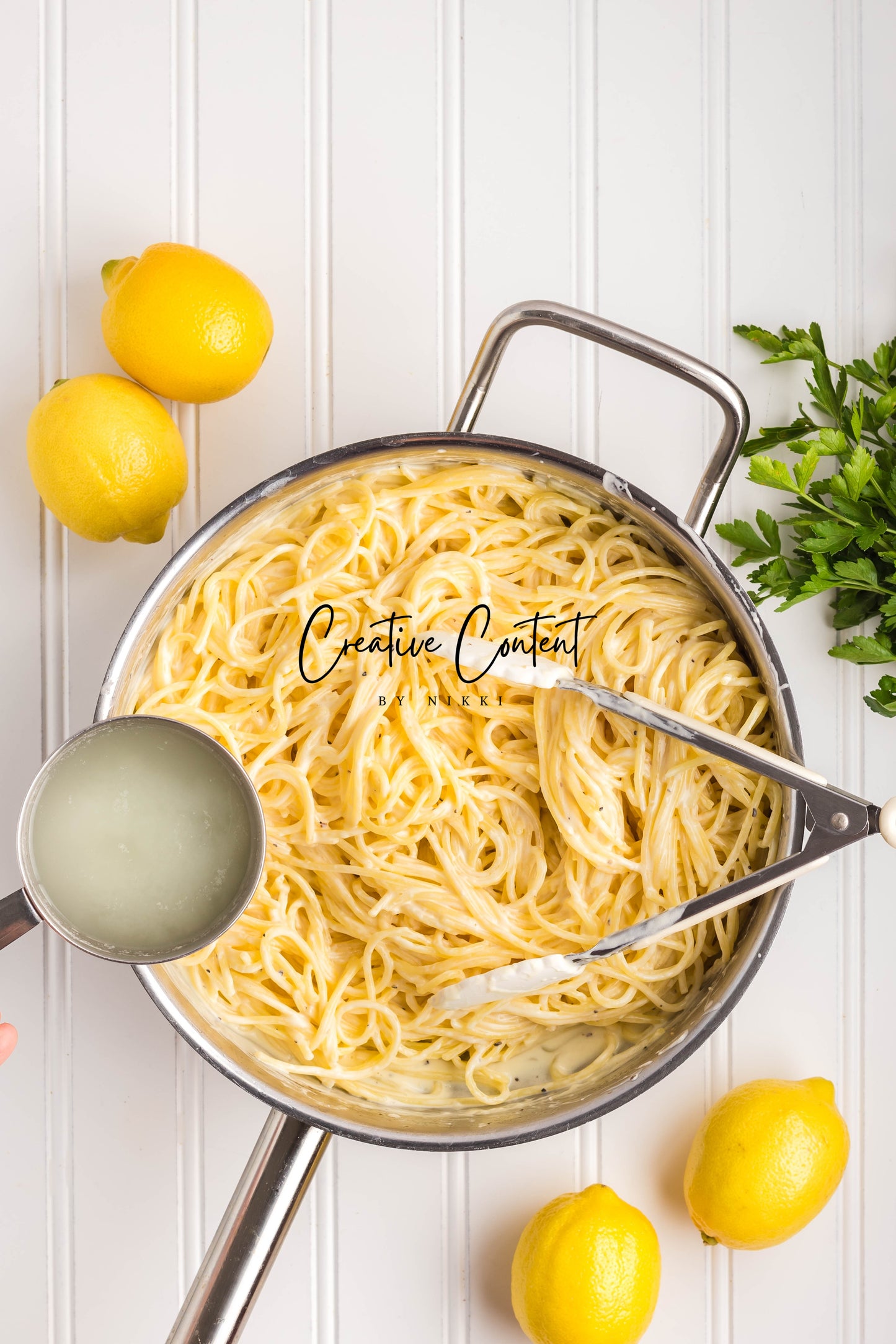 Lemon Cream Spaghetti  - Set 1 of 2