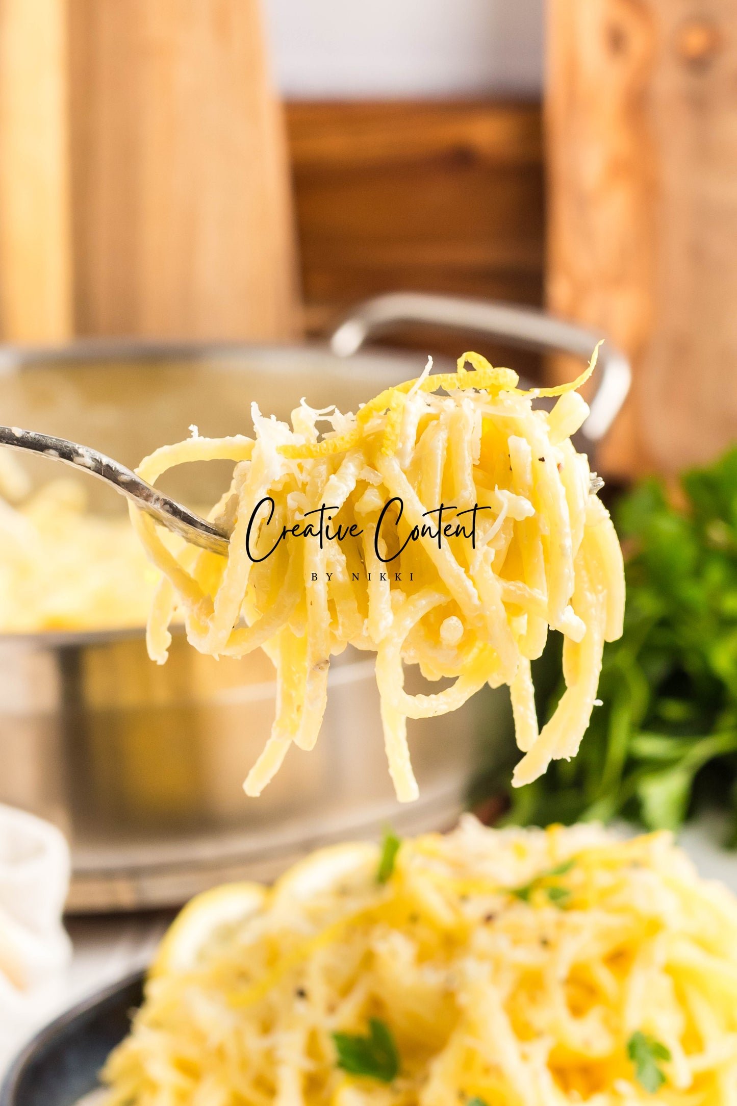 Lemon Cream Spaghetti  - Set 1 of 2