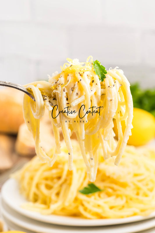 Lemon Cream Spaghetti  - Set 2 of 2