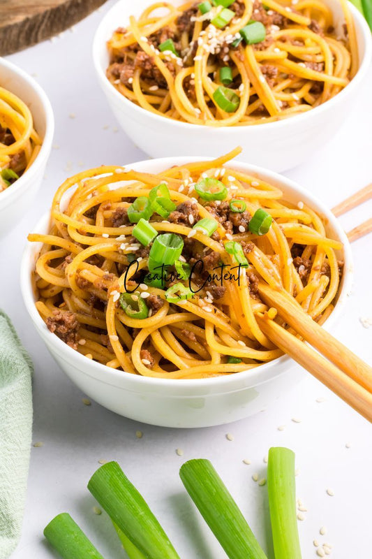 Mongolian Beef Noodles- Set 1 of 2
