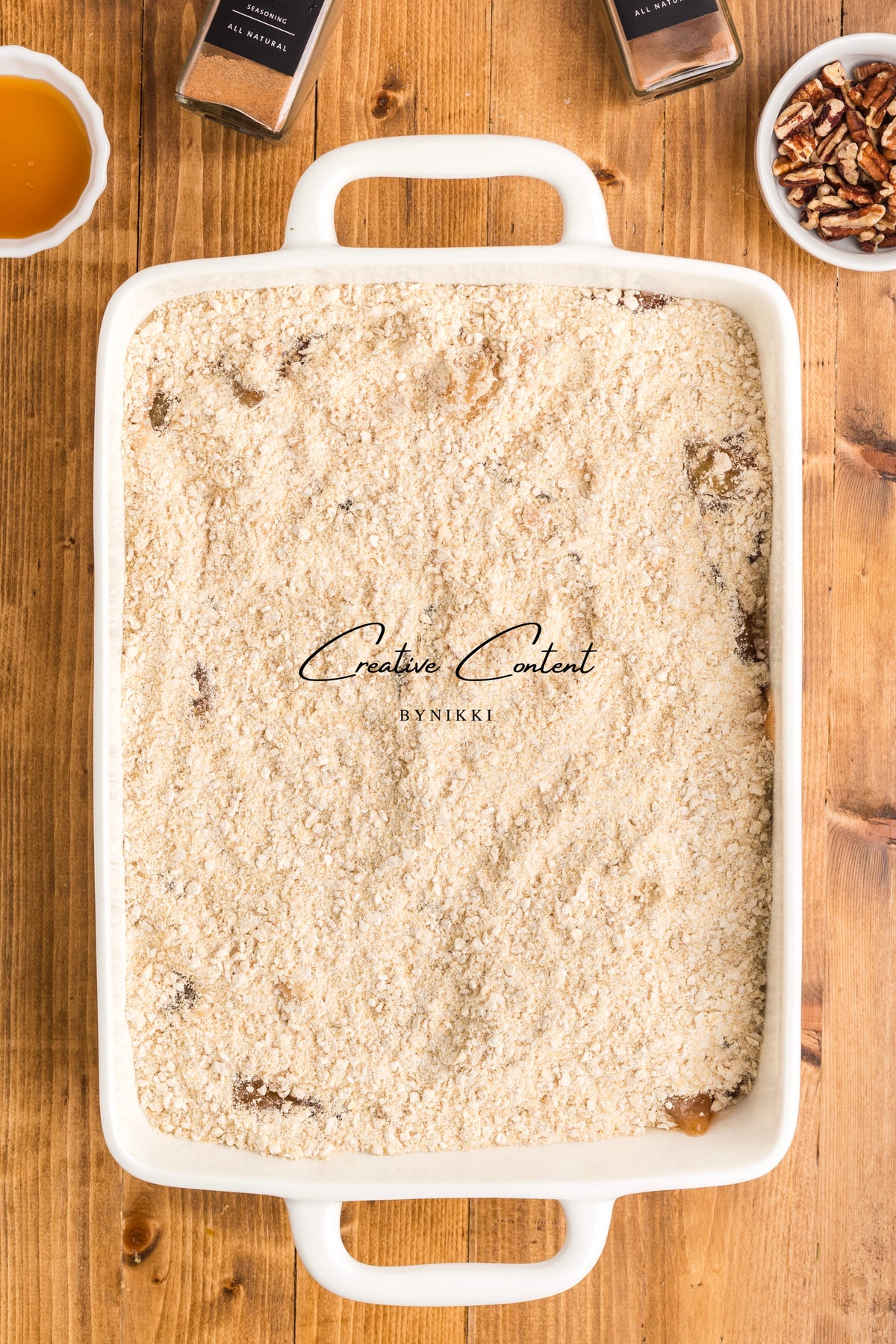 Oatmeal Cookie Apple Crisp Dump Cake - Exclusive
