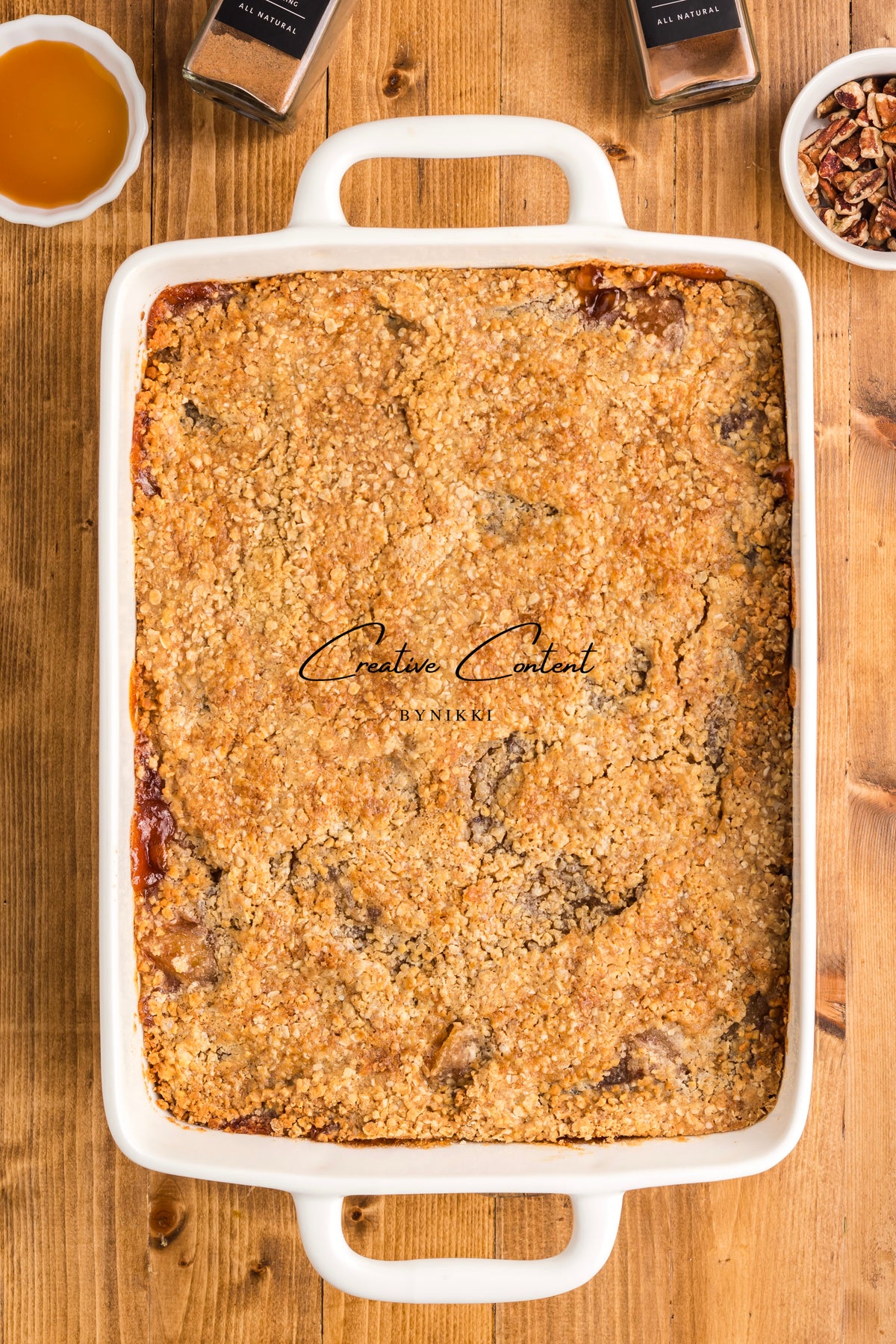 Oatmeal Cookie Apple Crisp Dump Cake - Exclusive