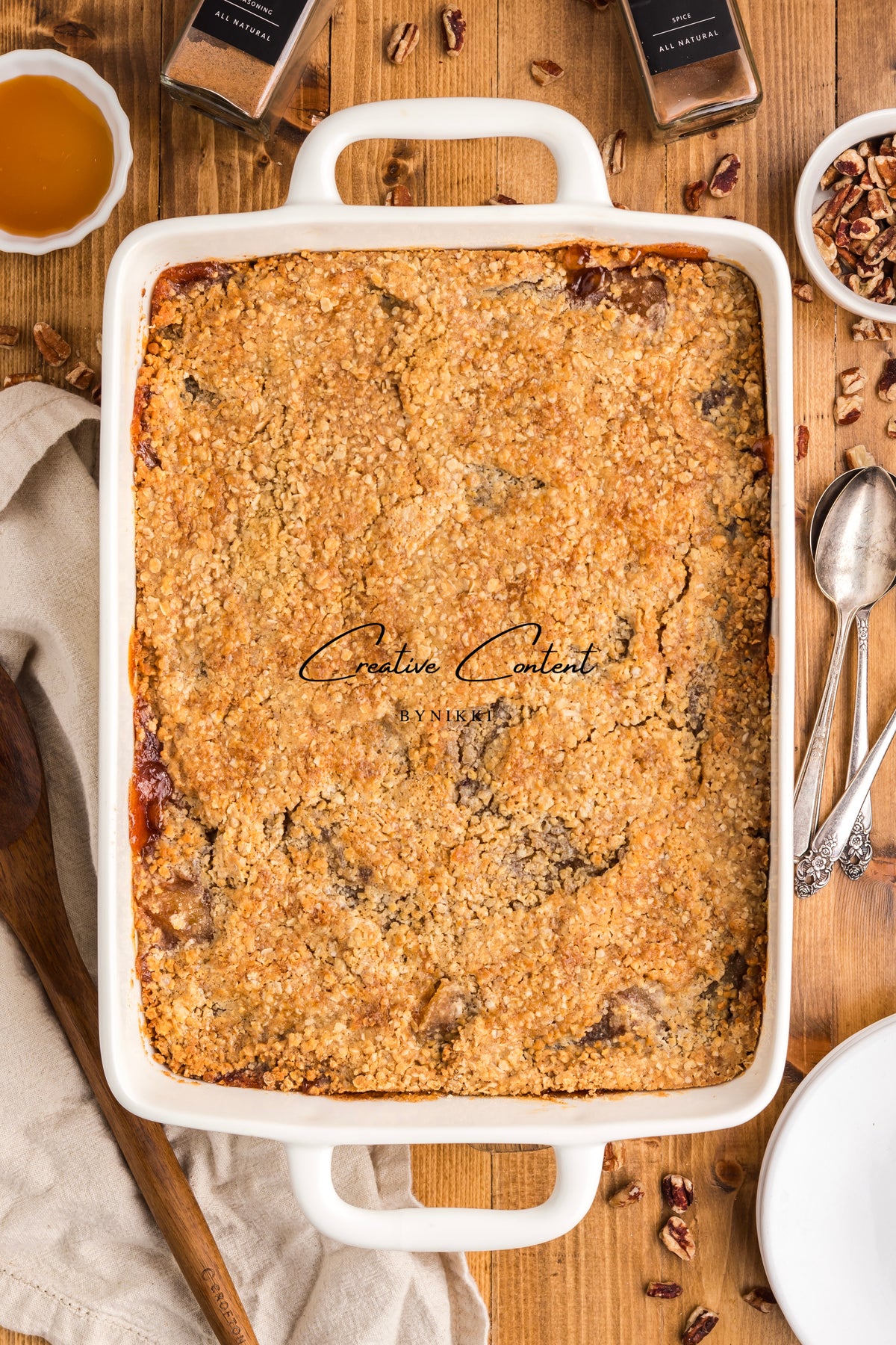 Oatmeal Cookie Apple Crisp Dump Cake - Exclusive