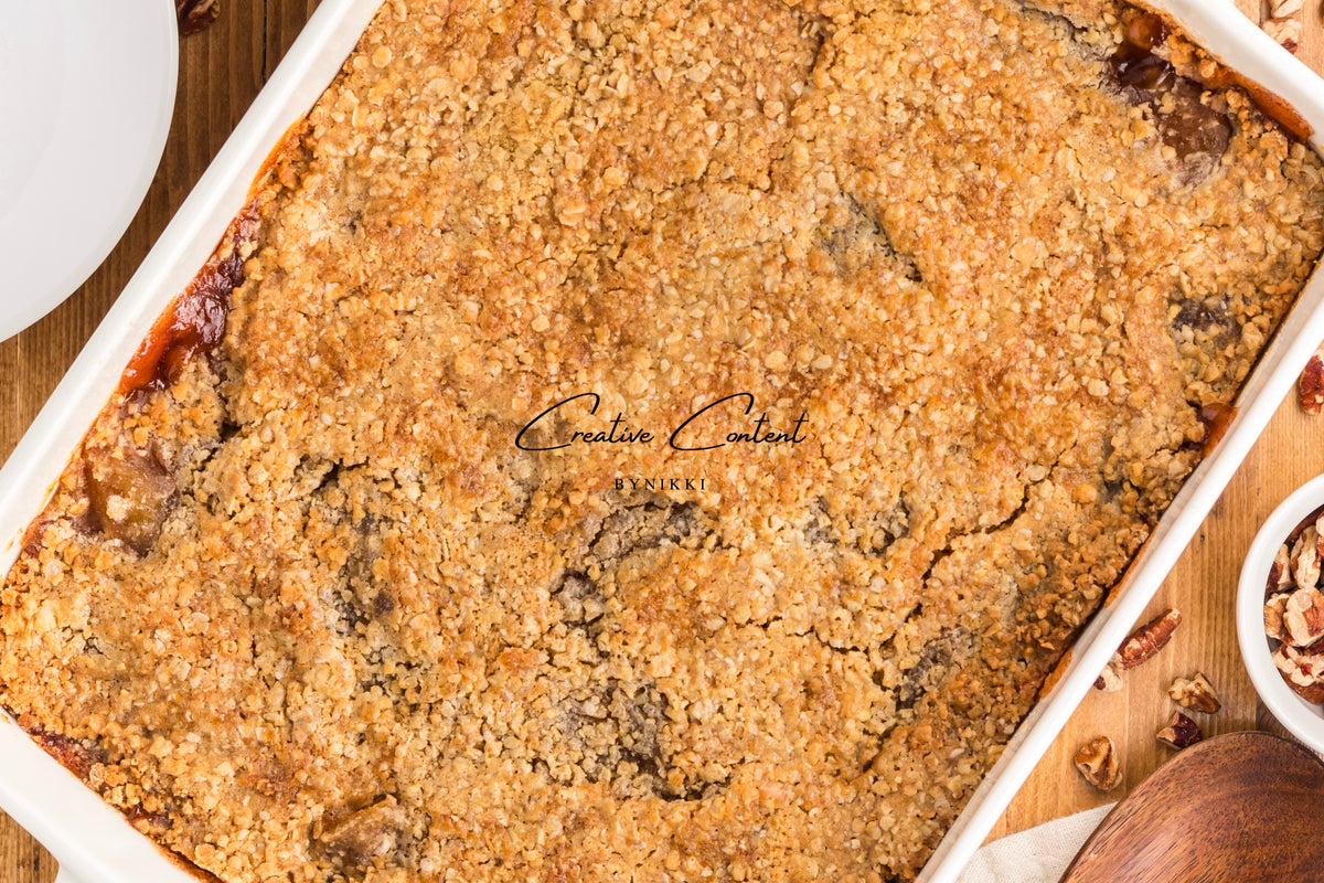 Oatmeal Cookie Apple Crisp Dump Cake - Exclusive
