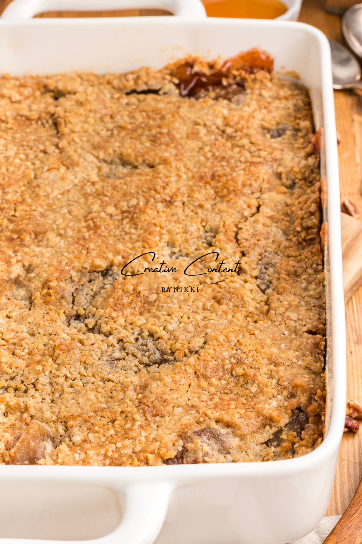 Oatmeal Cookie Apple Crisp Dump Cake - Exclusive