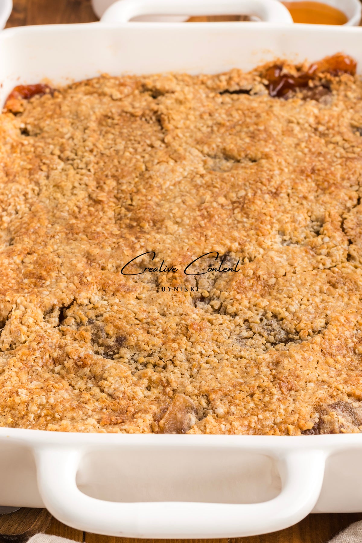 Oatmeal Cookie Apple Crisp Dump Cake - Exclusive
