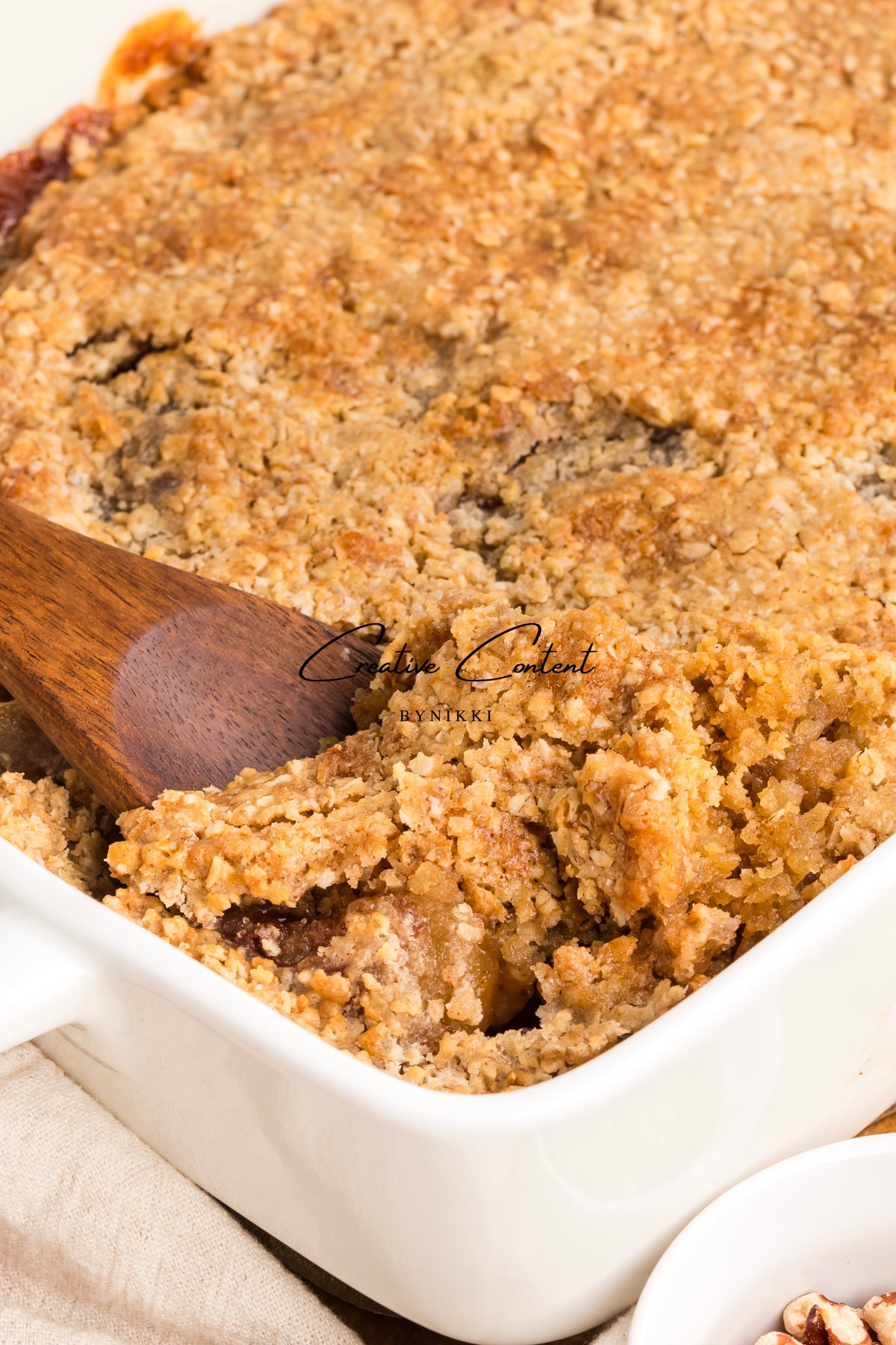 Oatmeal Cookie Apple Crisp Dump Cake - Exclusive