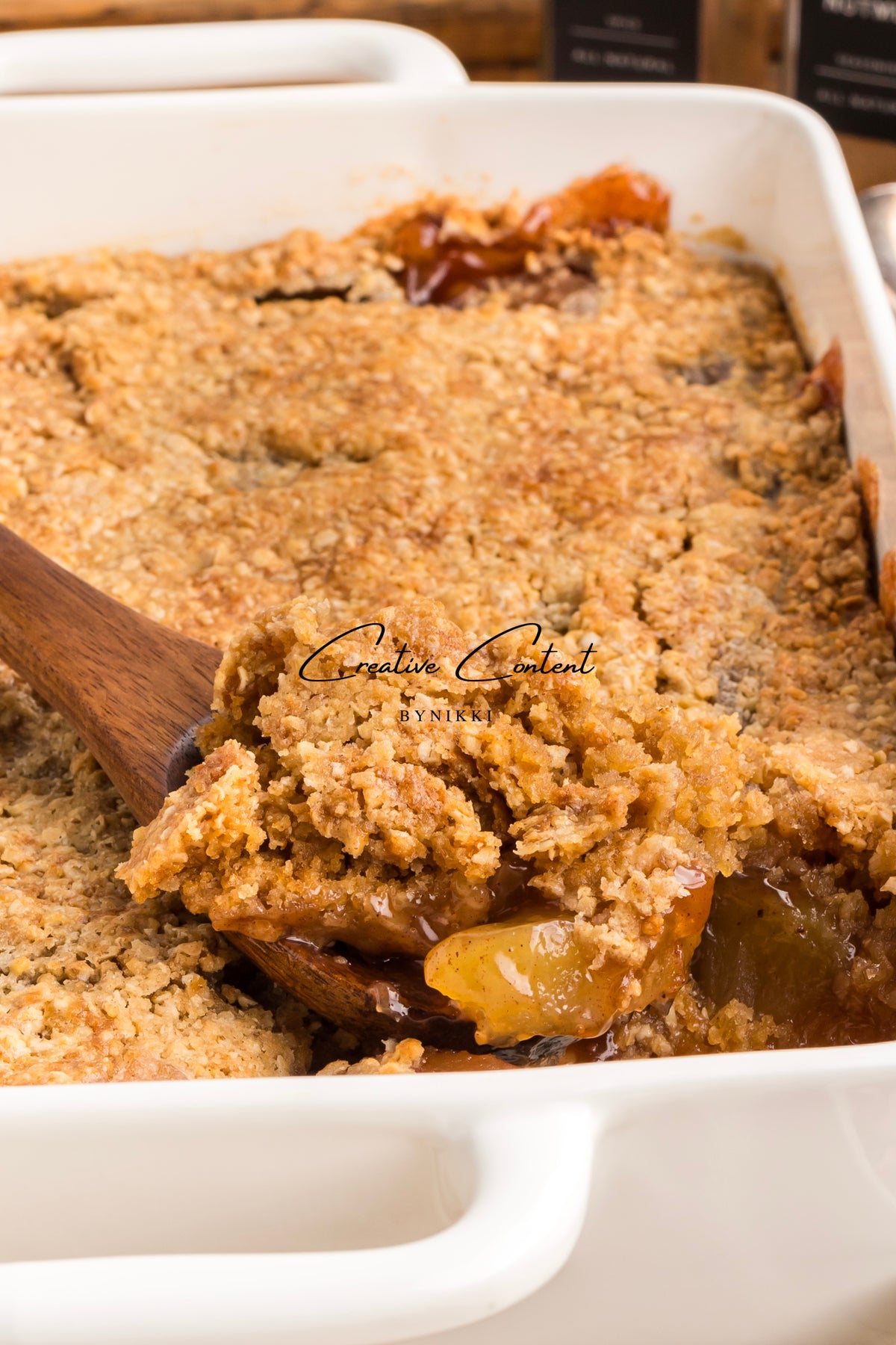 Oatmeal Cookie Apple Crisp Dump Cake - Exclusive