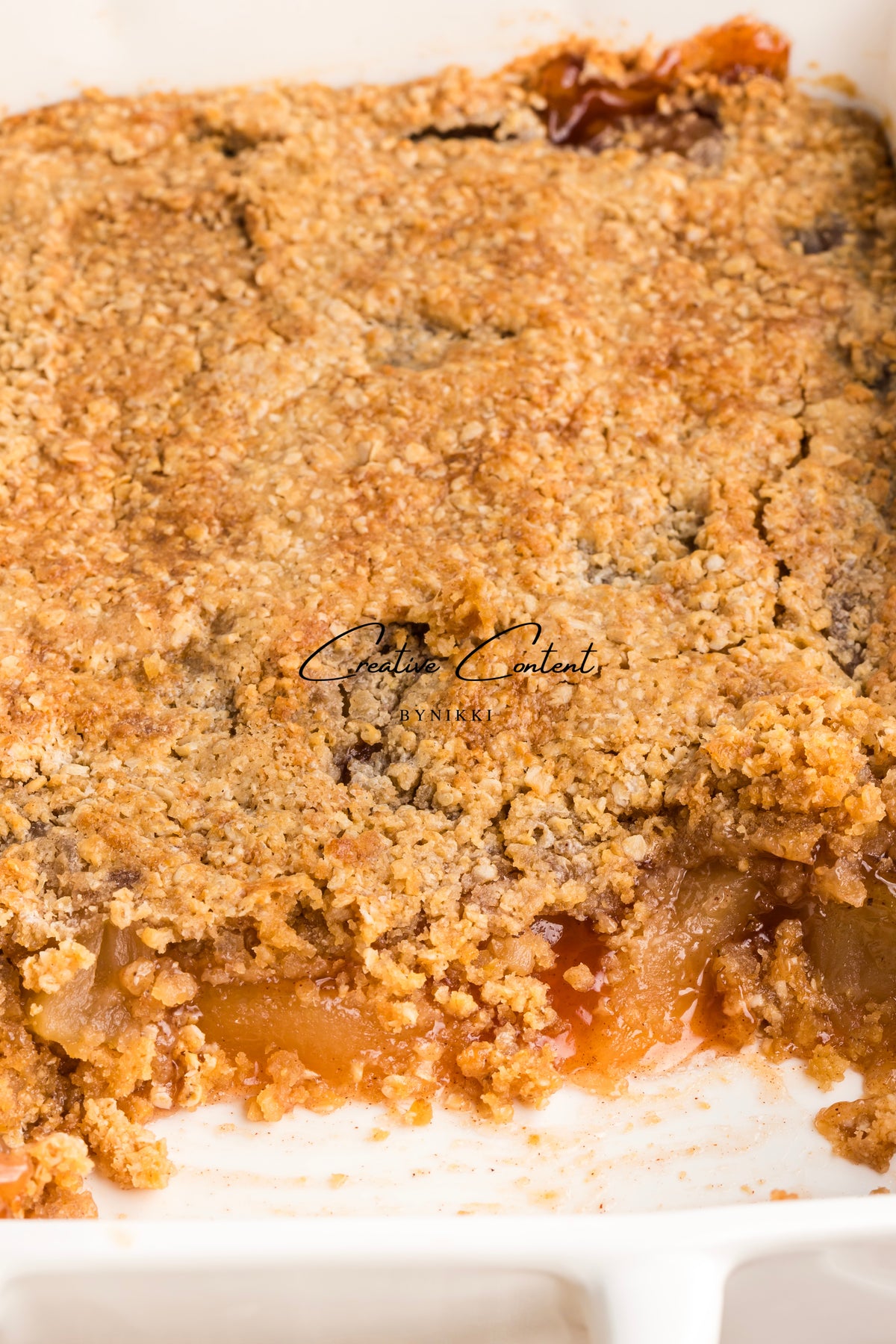 Oatmeal Cookie Apple Crisp Dump Cake - Exclusive