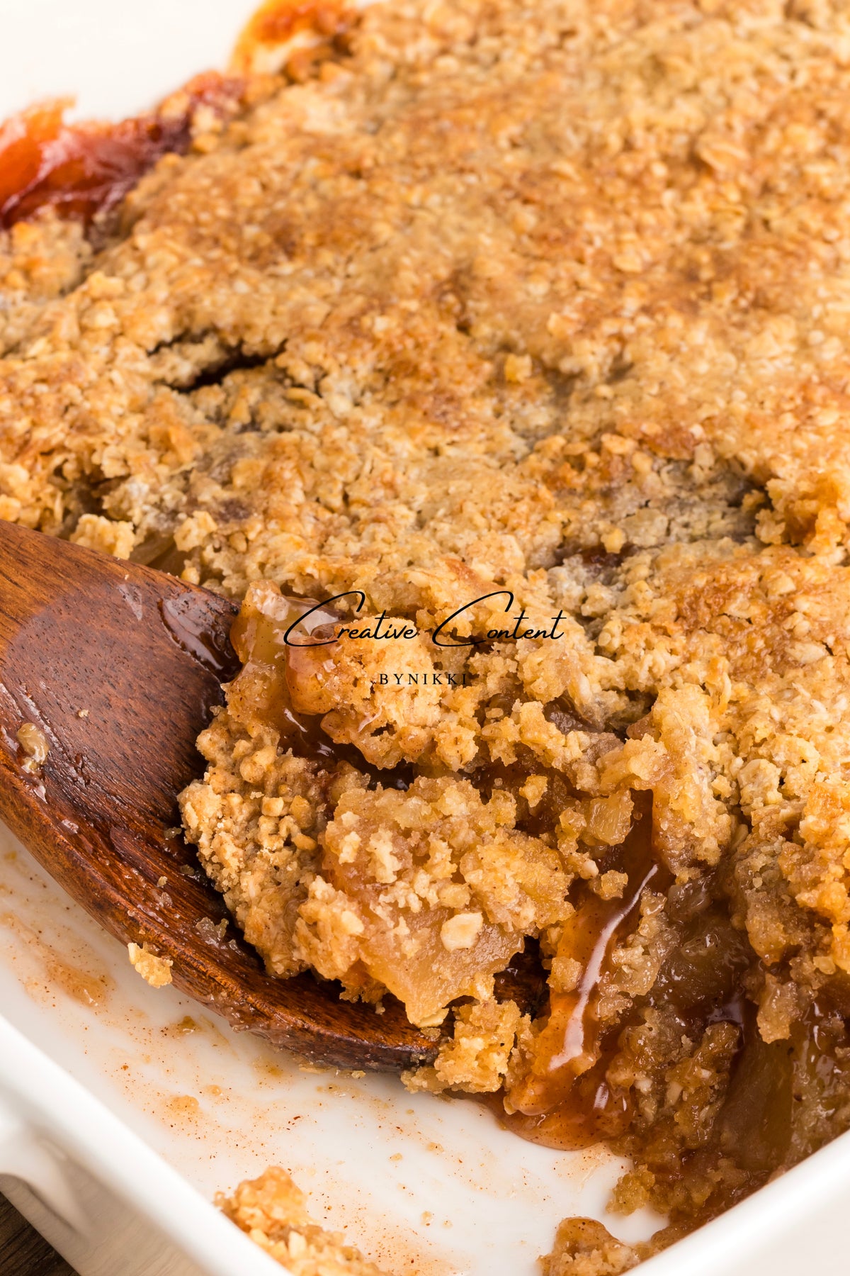 Oatmeal Cookie Apple Crisp Dump Cake - Exclusive