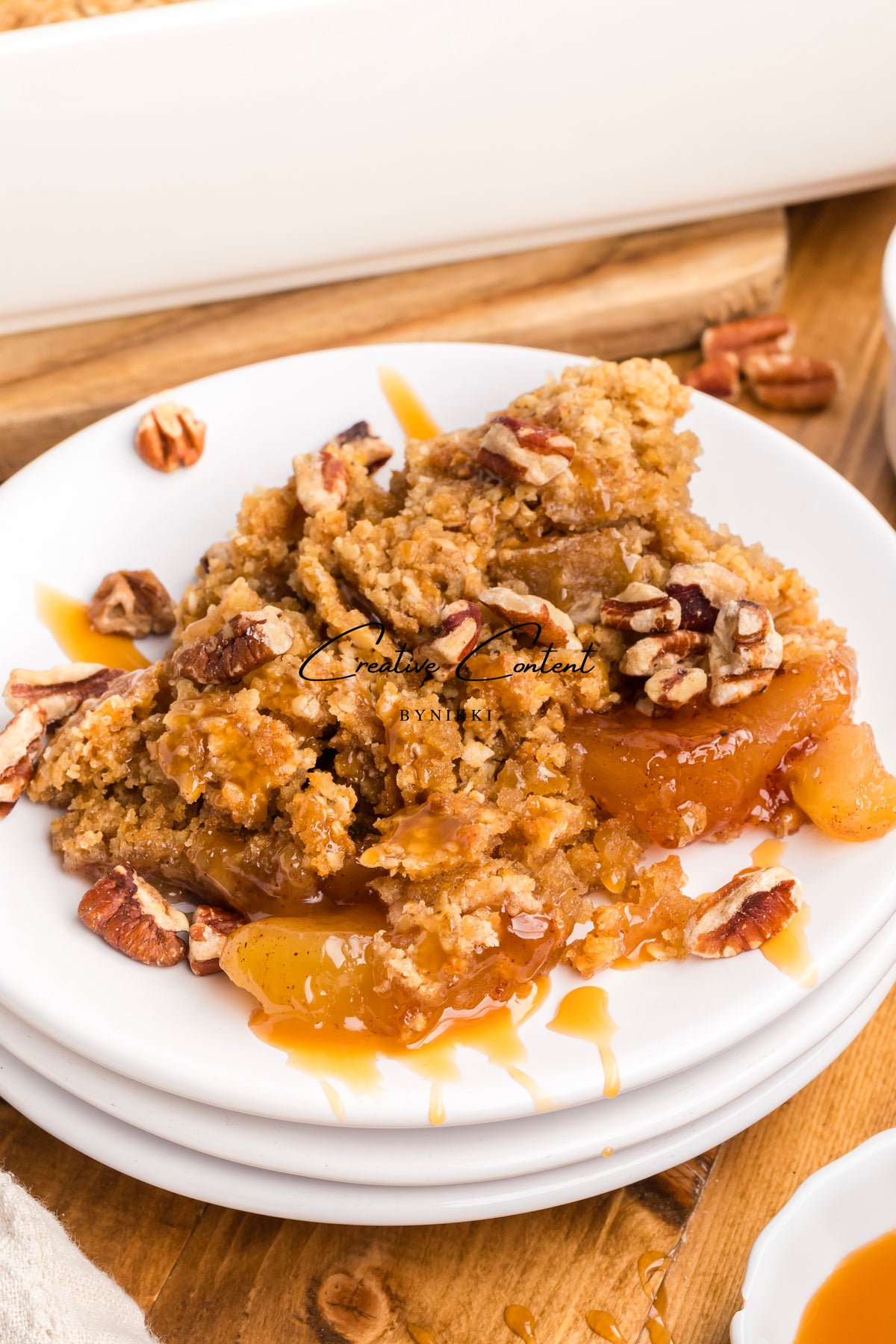 Oatmeal Cookie Apple Crisp Dump Cake - Exclusive