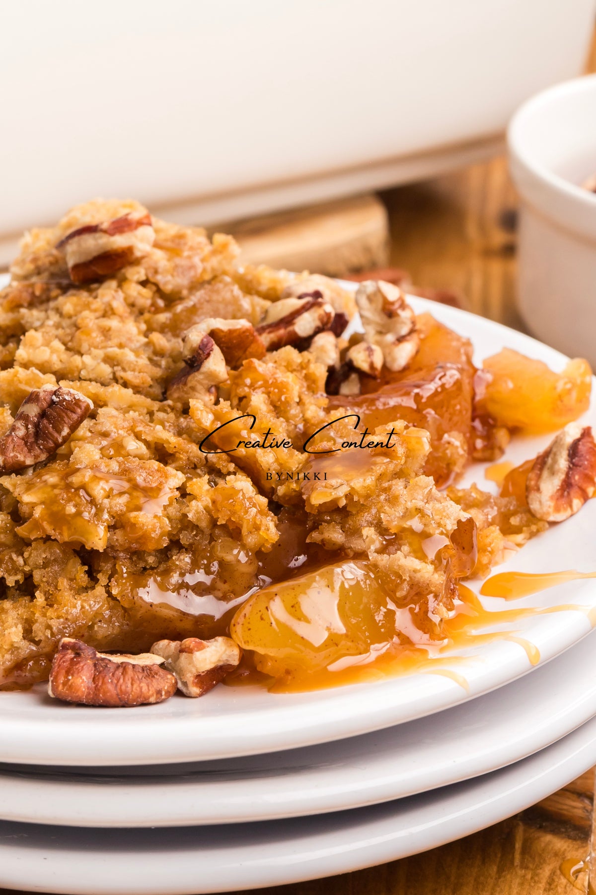 Oatmeal Cookie Apple Crisp Dump Cake - Exclusive