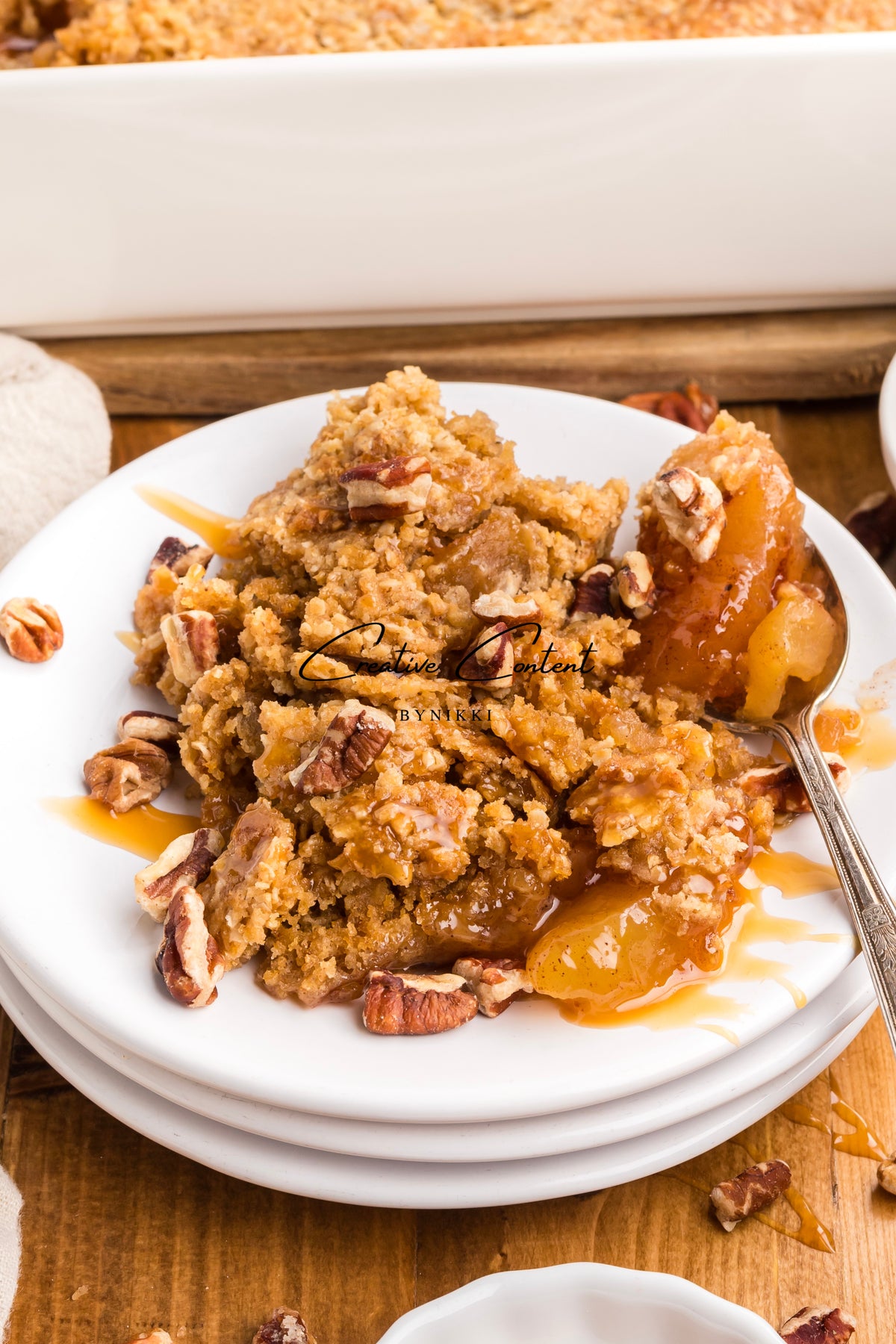 Oatmeal Cookie Apple Crisp Dump Cake - Exclusive