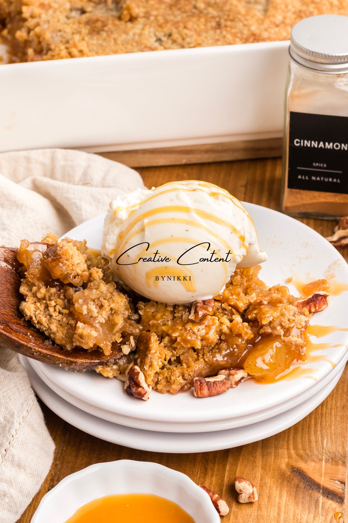 Oatmeal Cookie Apple Crisp Dump Cake - Exclusive
