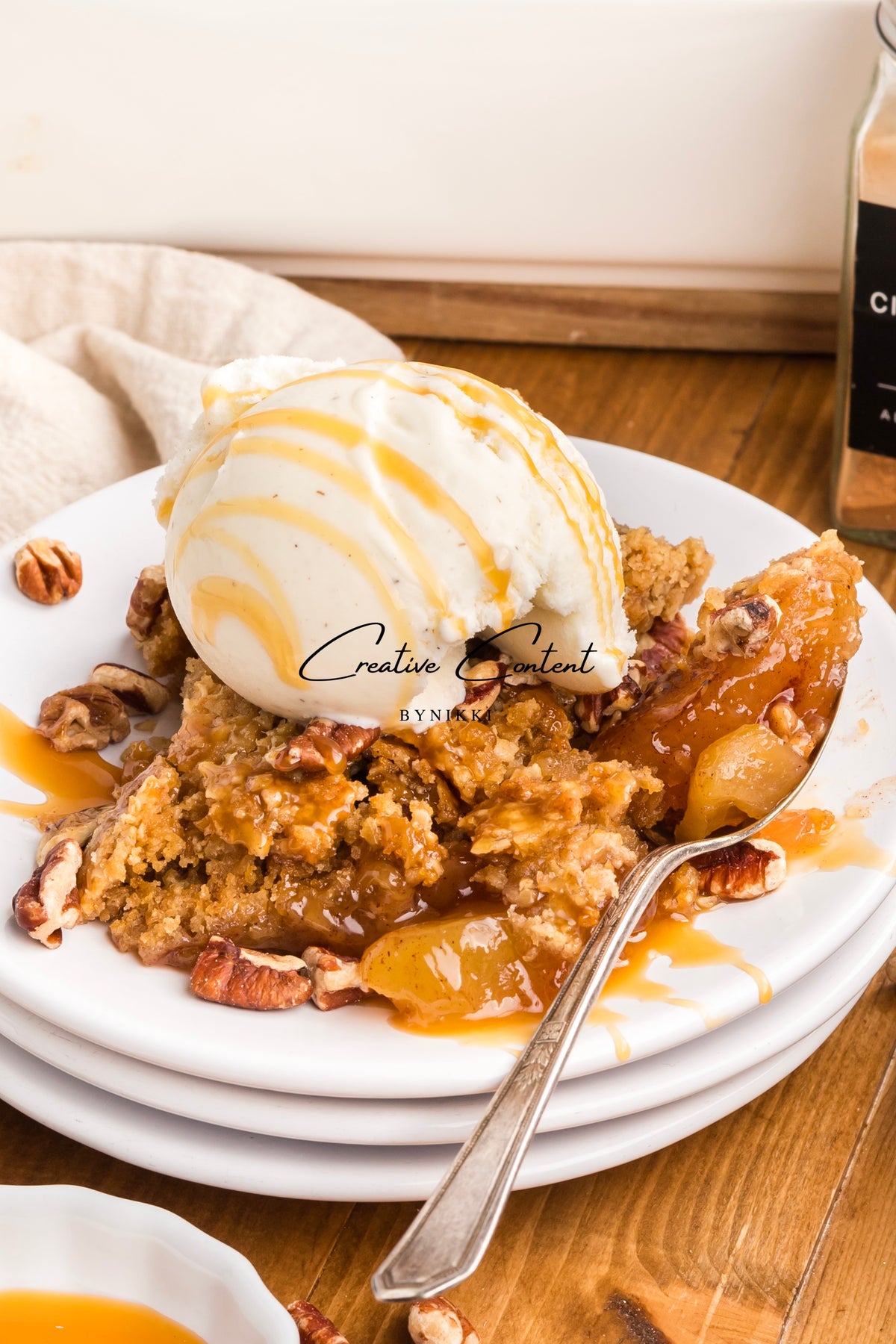 Oatmeal Cookie Apple Crisp Dump Cake - Exclusive