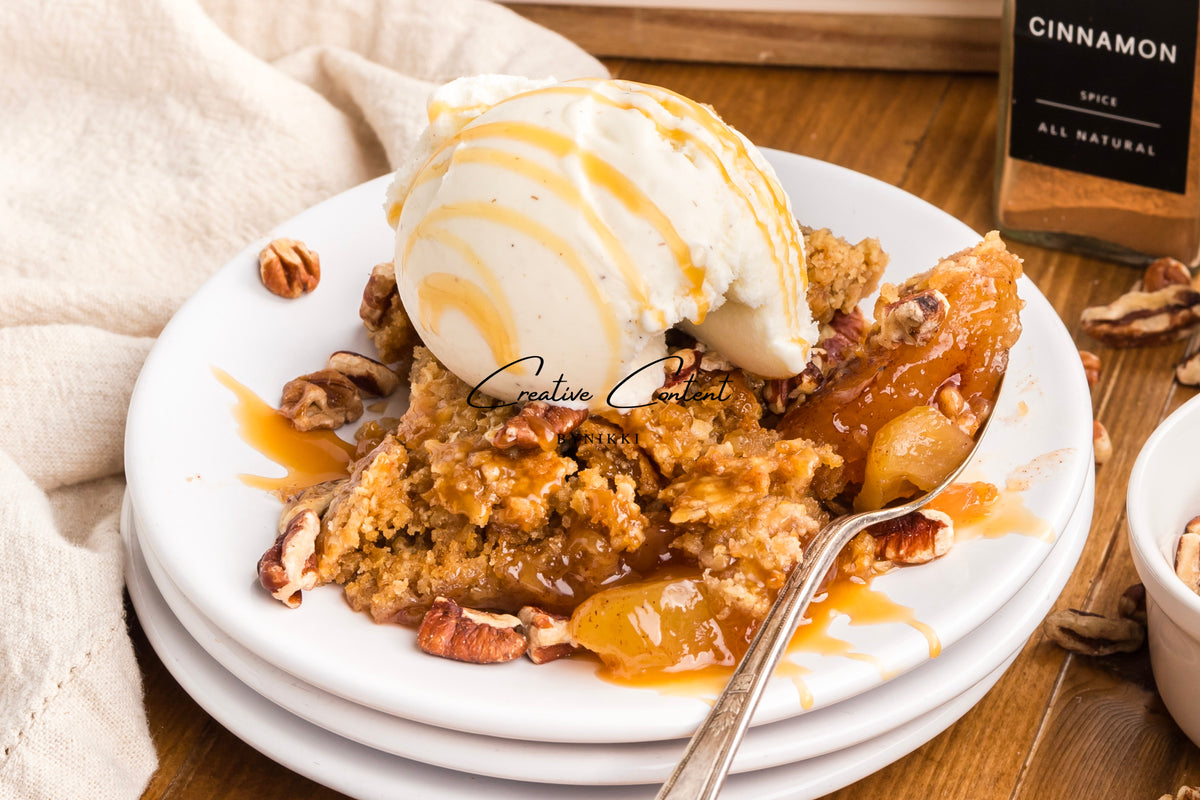 Oatmeal Cookie Apple Crisp Dump Cake - Exclusive