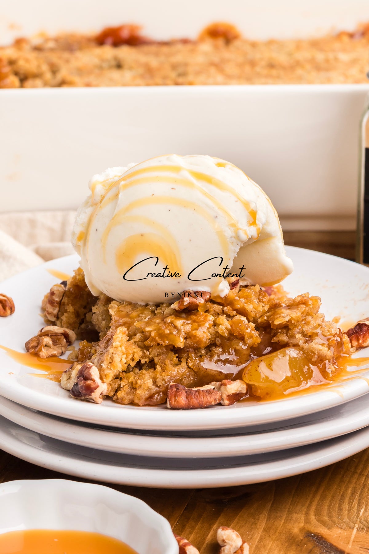 Oatmeal Cookie Apple Crisp Dump Cake - Exclusive