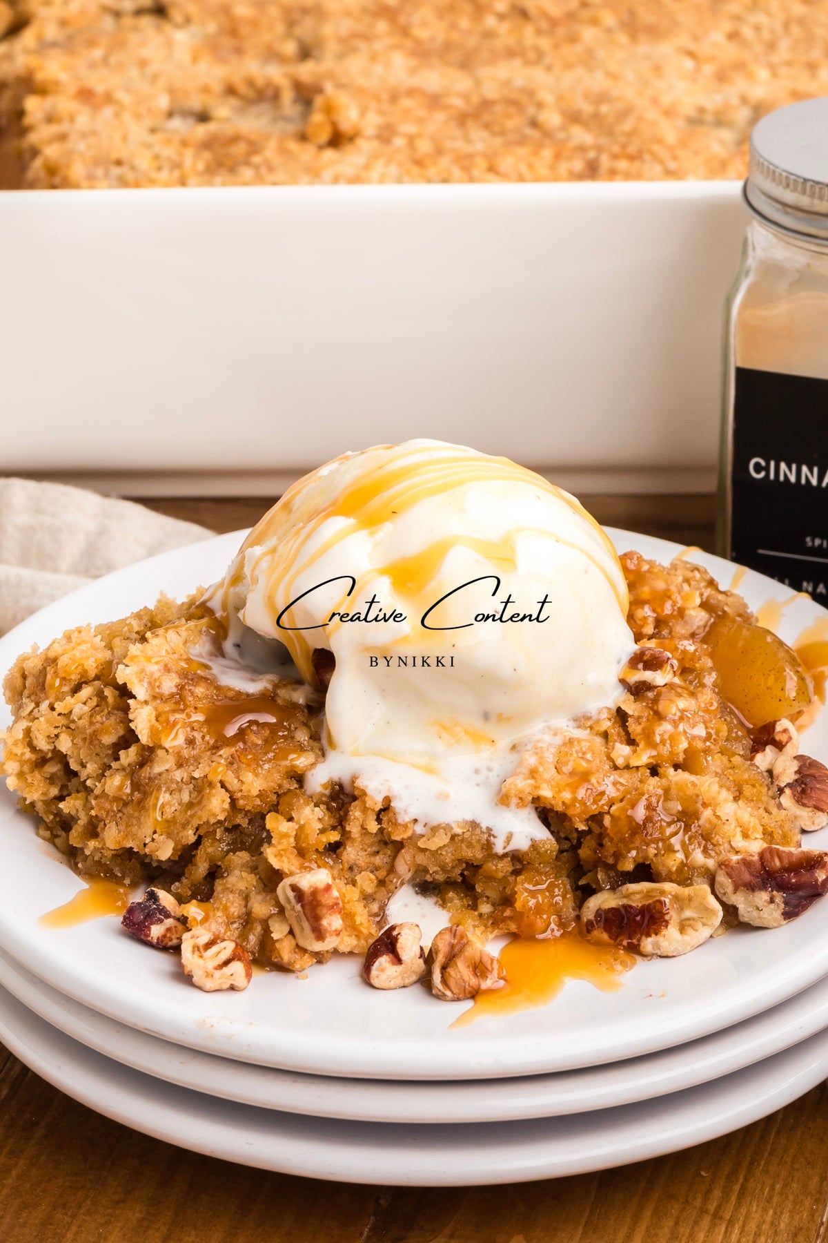 Oatmeal Cookie Apple Crisp Dump Cake - Exclusive