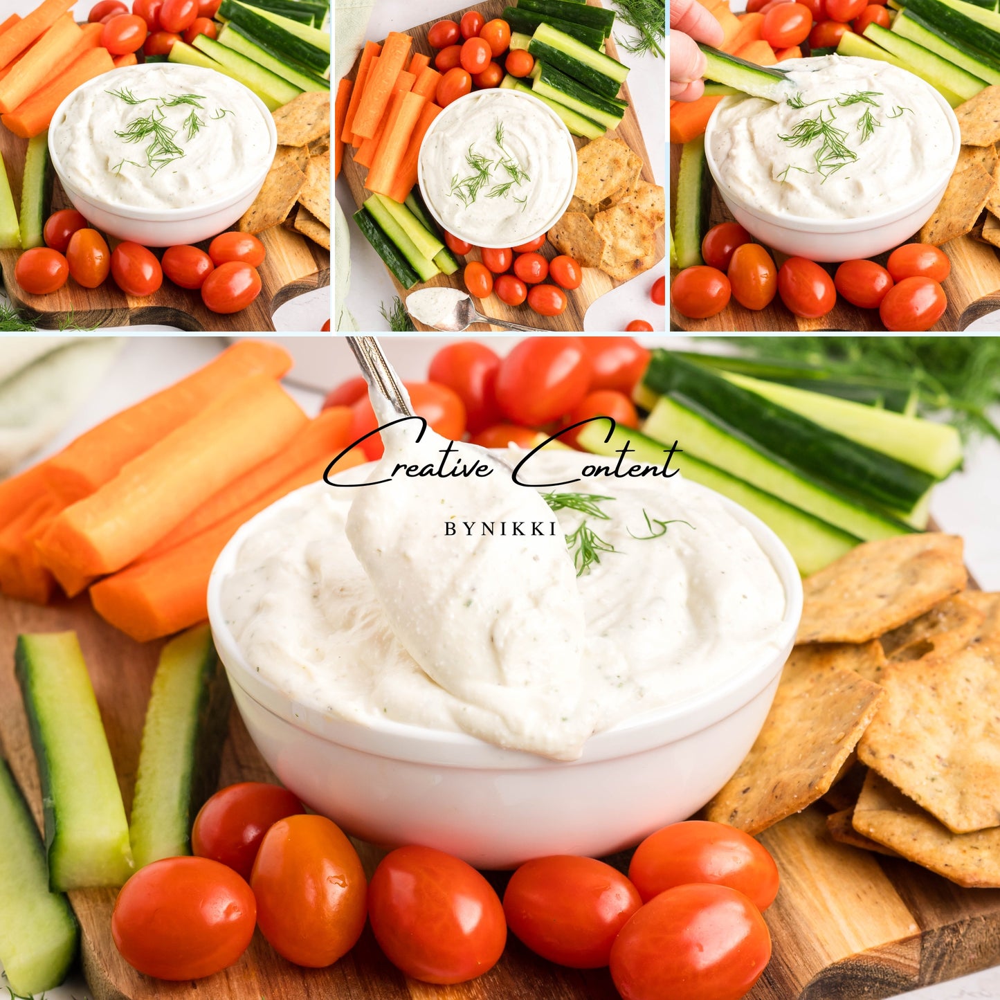 Whipped Cottage Cheese Ranch Dip - Set 1 of 2