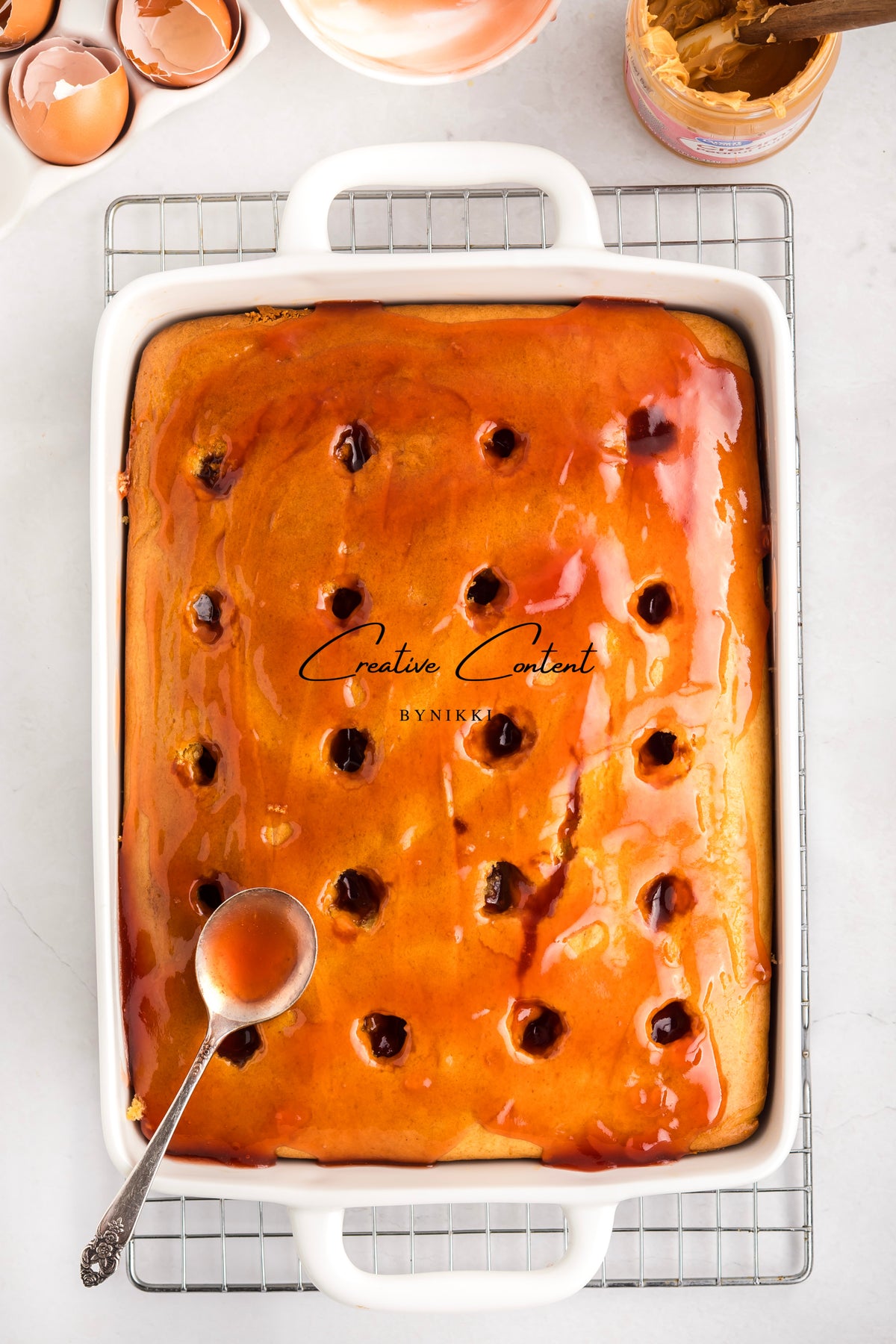 PB&J Poke Cake  - Exclusive