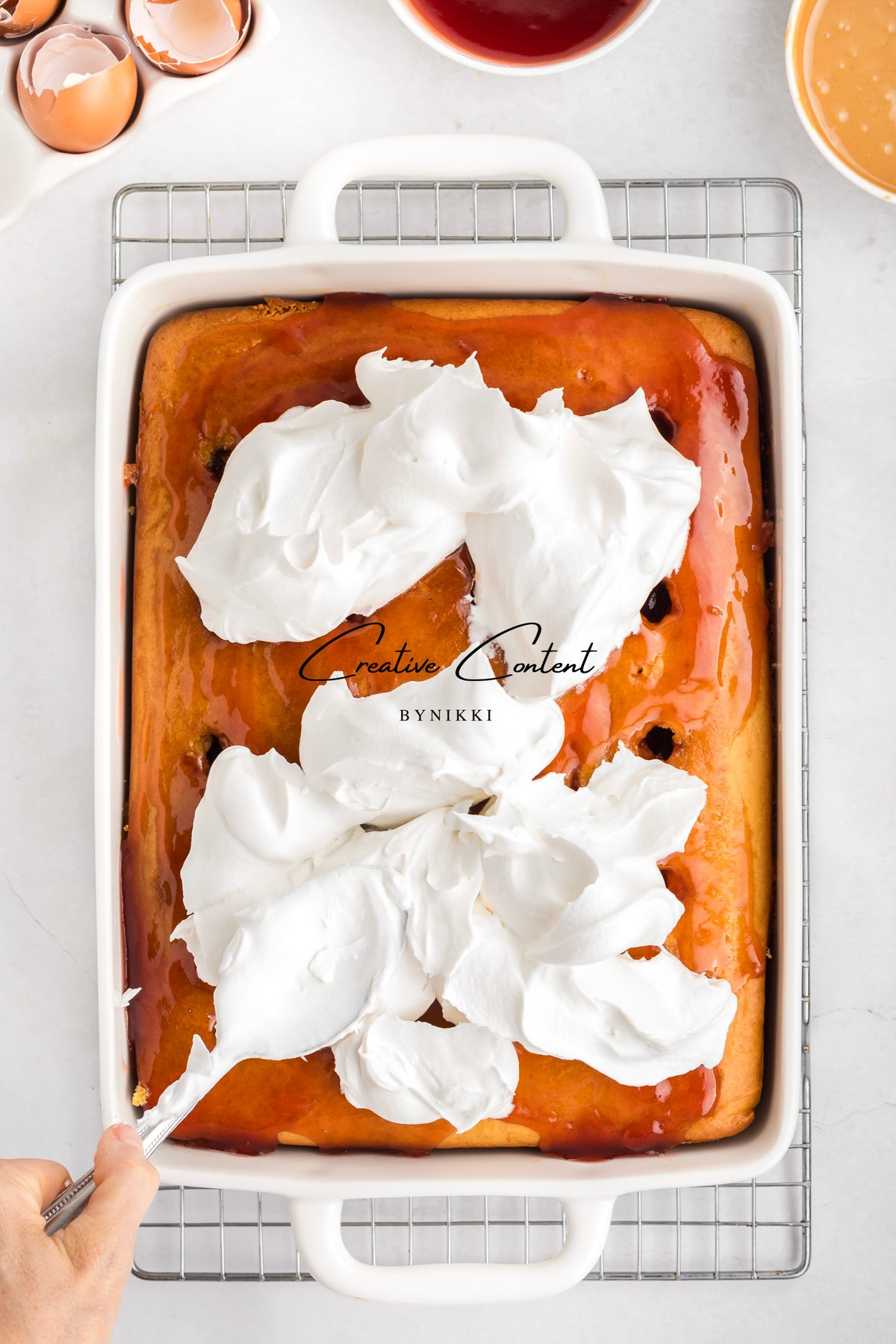 PB&J Poke Cake  - Exclusive