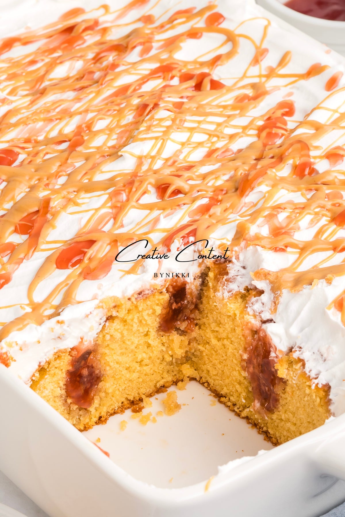 PB&J Poke Cake  - Exclusive