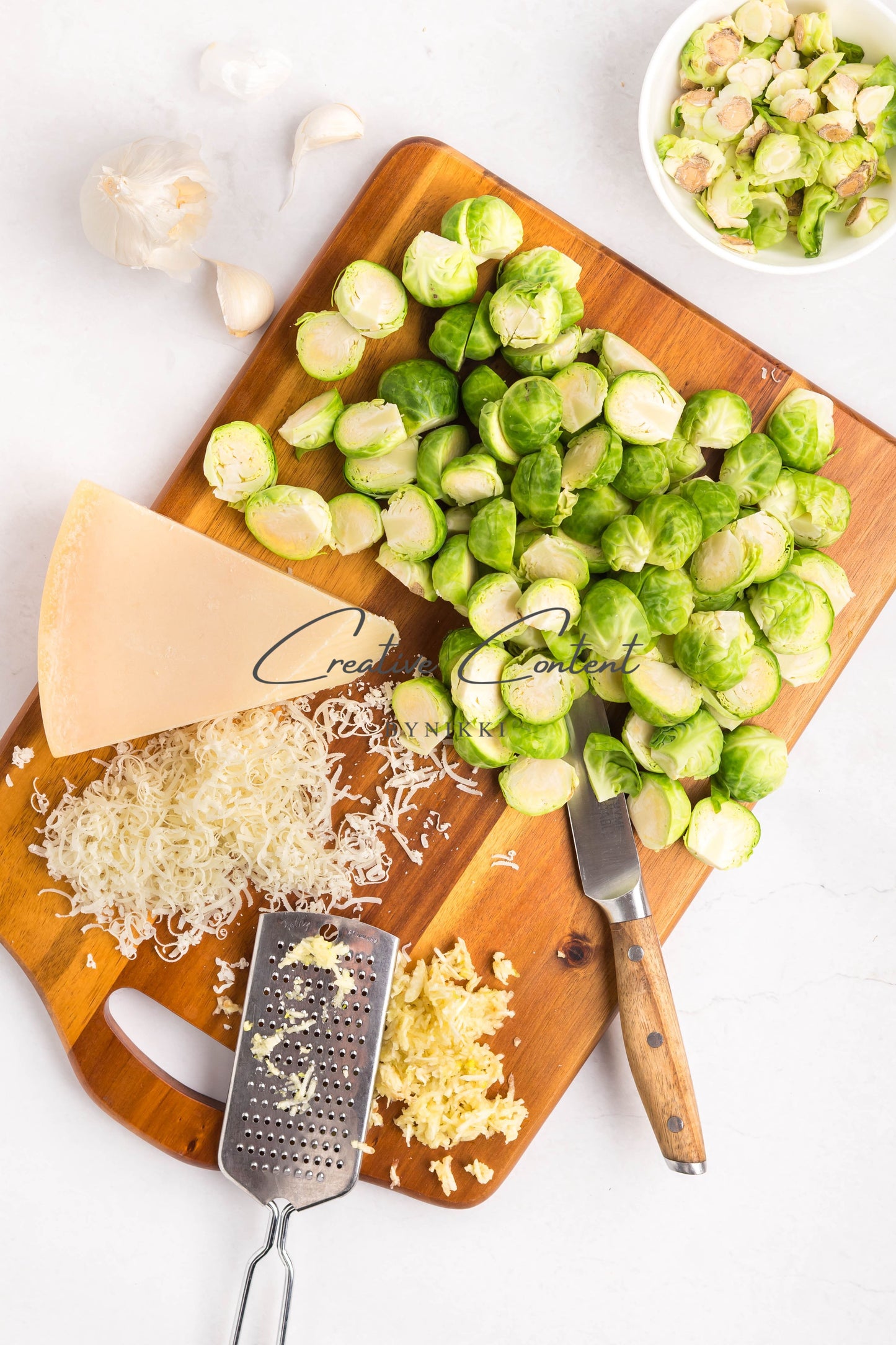 Parmesan Garlic Roasted Brussels Sprouts + Balsamic Glaze -  Exclusive