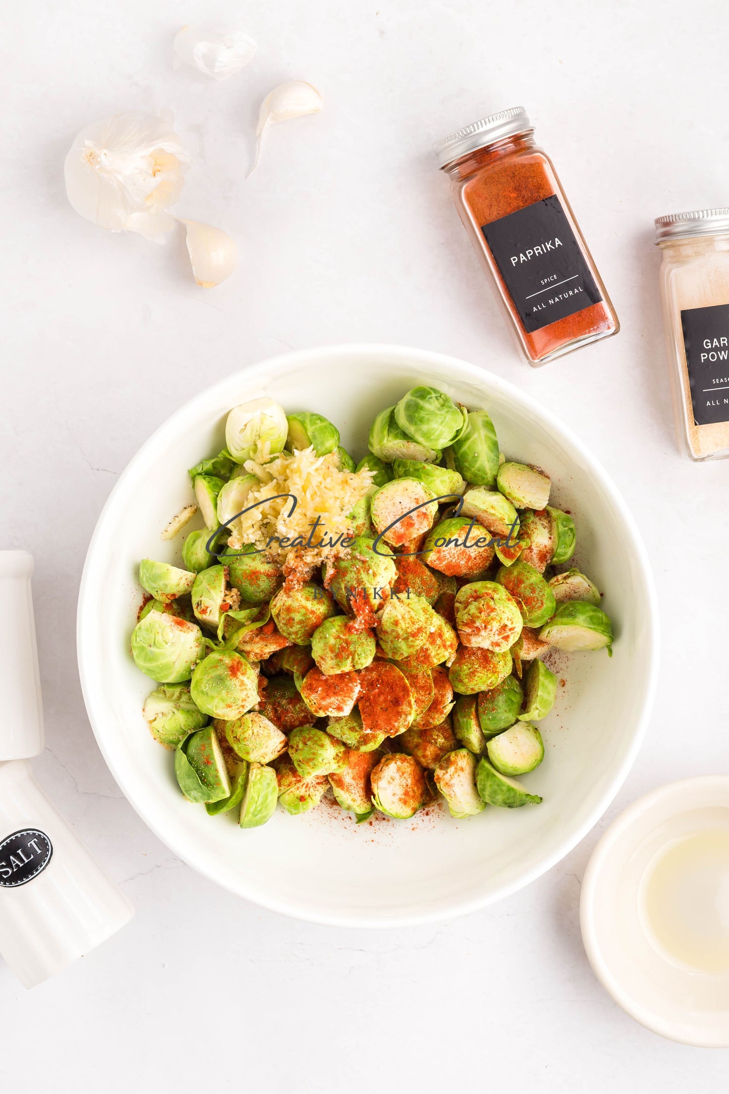 Parmesan Garlic Roasted Brussels Sprouts + Balsamic Glaze -  Exclusive