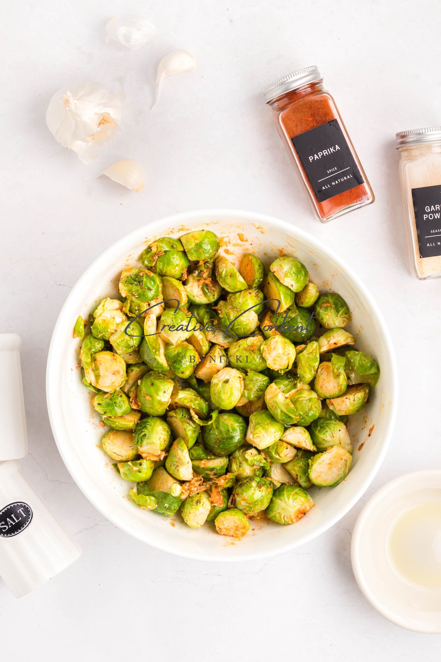 Parmesan Garlic Roasted Brussels Sprouts + Balsamic Glaze -  Exclusive
