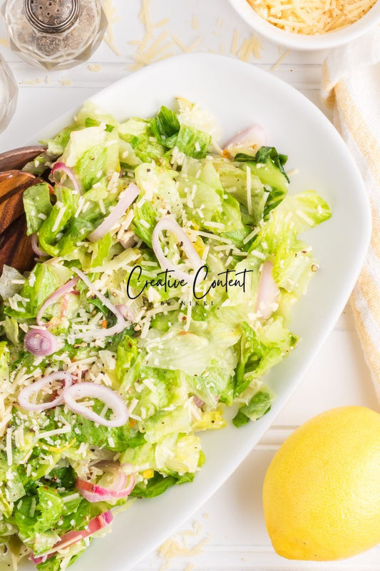 Parmesan Chopped Salad / Lemon Parmesan Salad  - 2 of 3