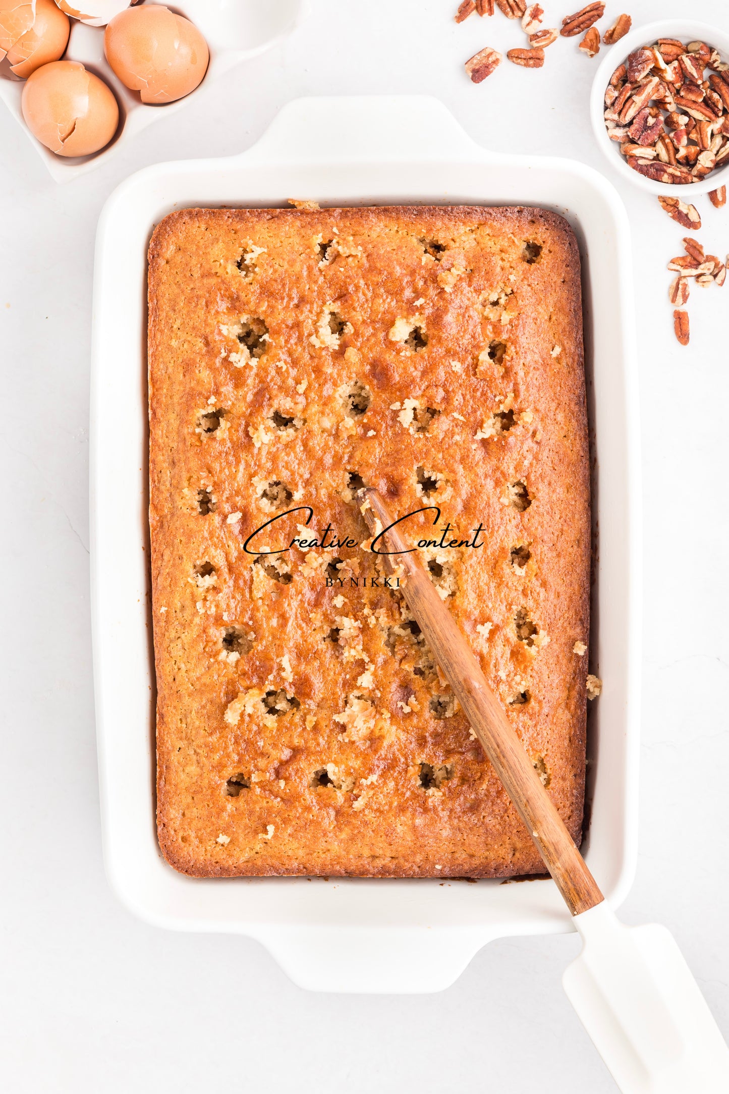 Pecan Praline Poke Cake  - Exclusive