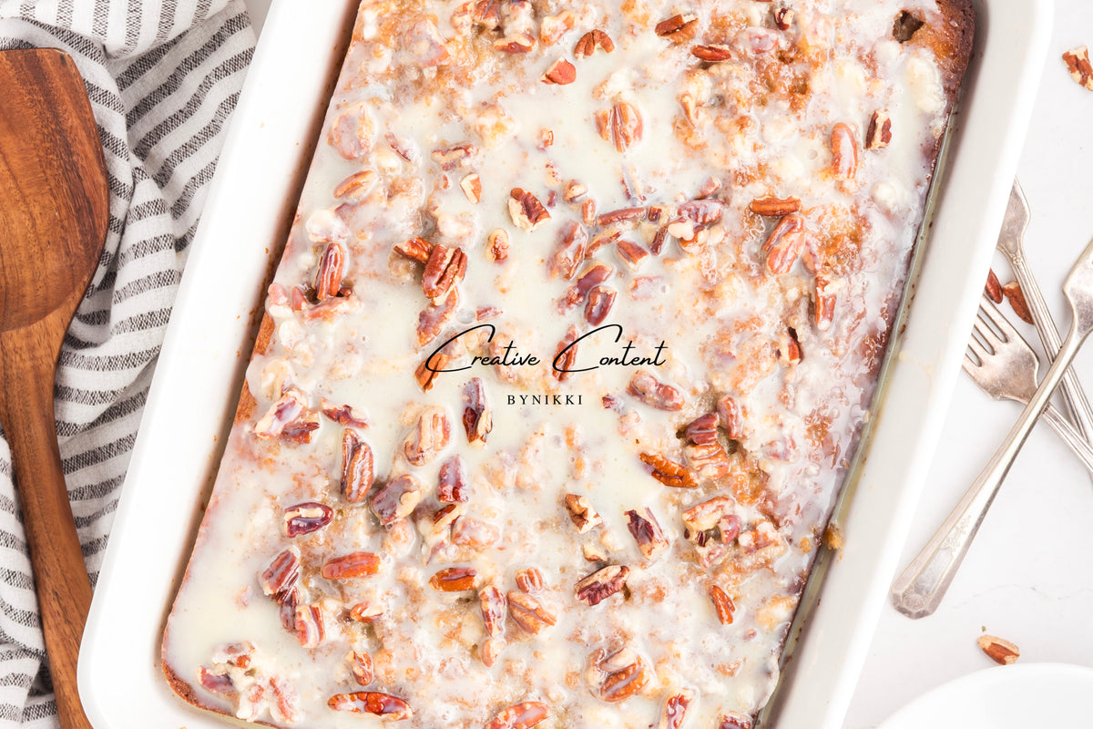 Pecan Praline Poke Cake  - Exclusive