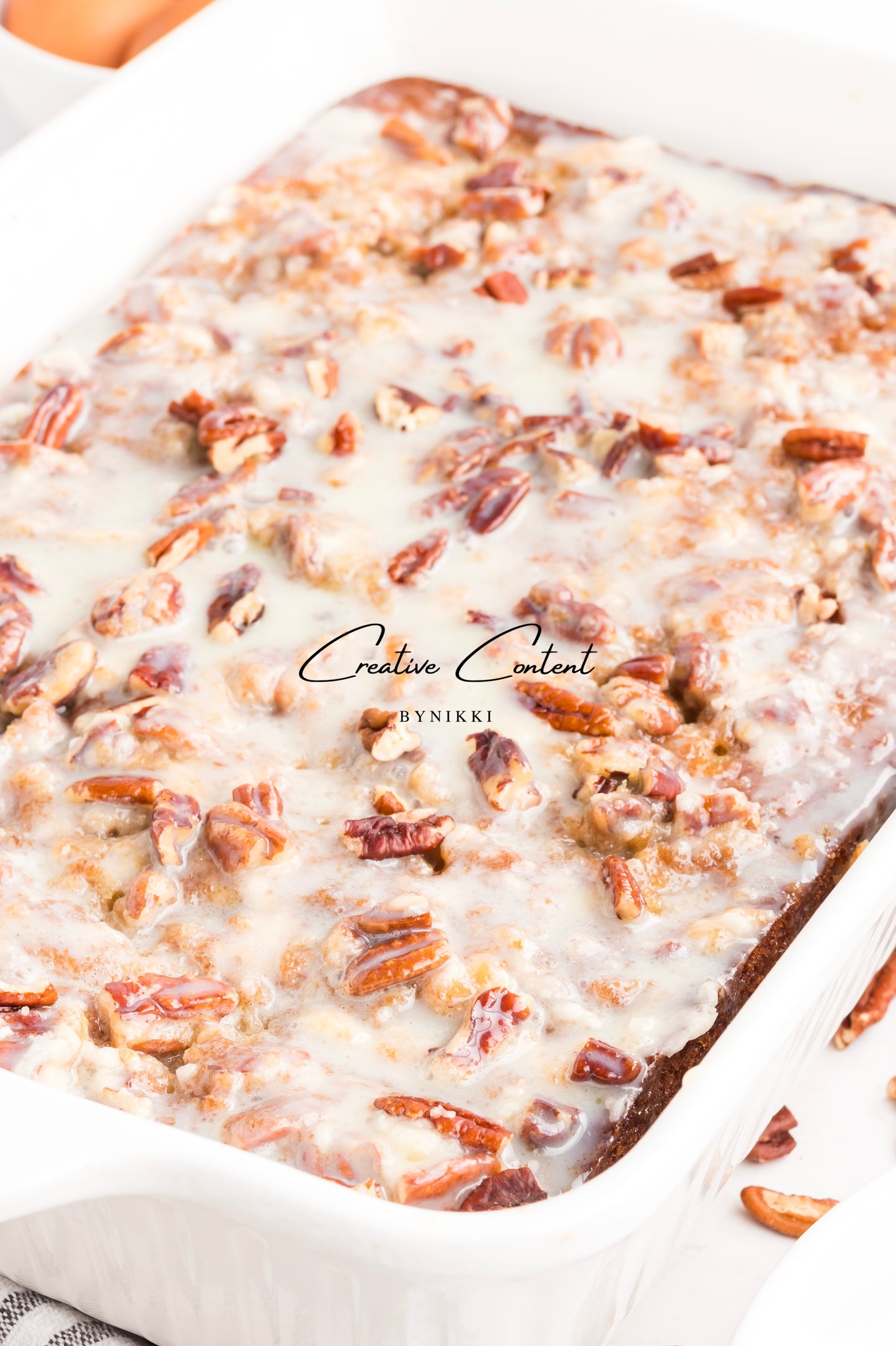 Pecan Praline Poke Cake  - Exclusive