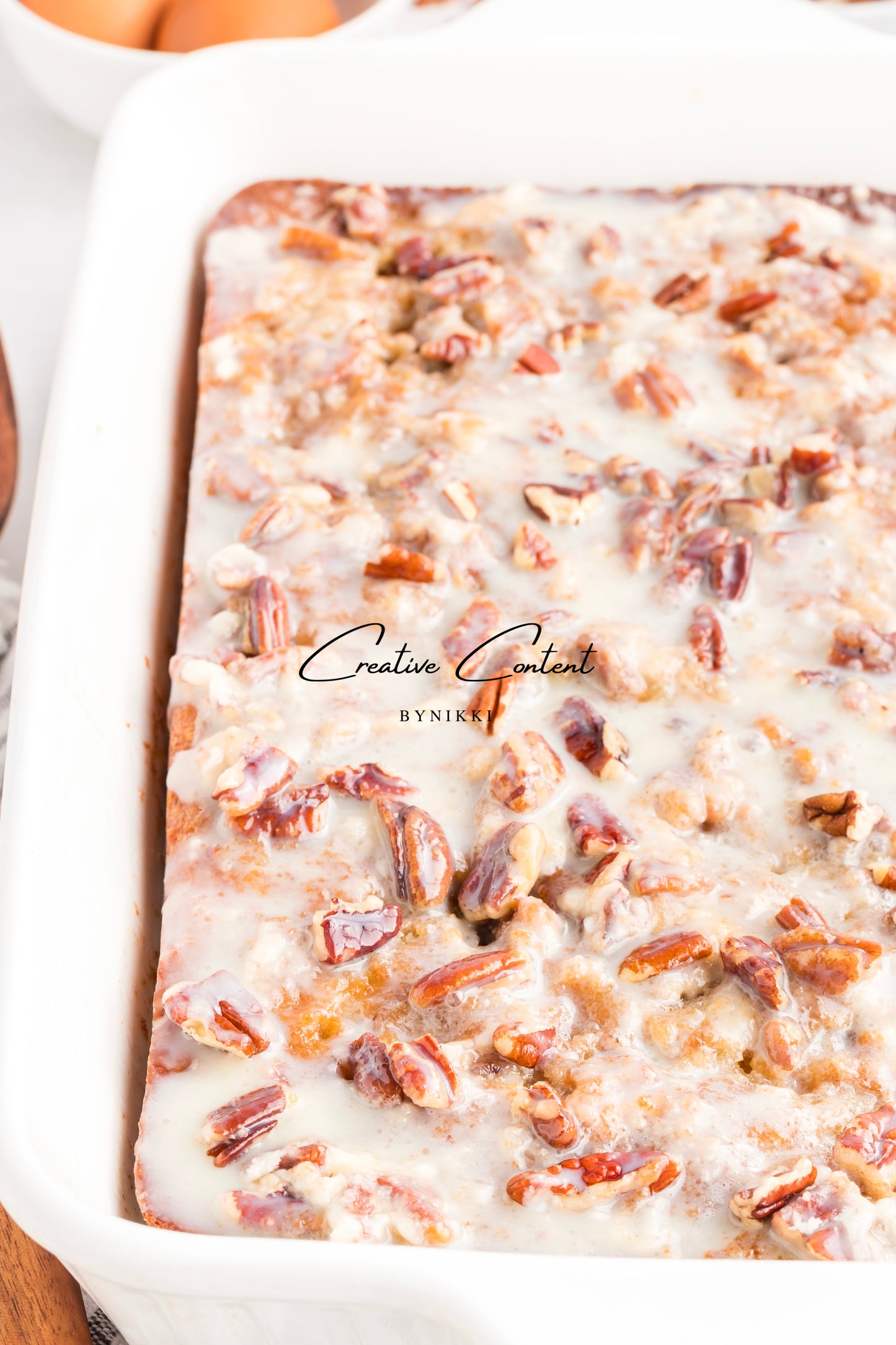 Pecan Praline Poke Cake  - Exclusive