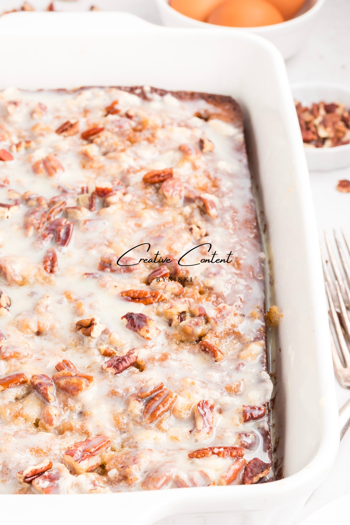 Pecan Praline Poke Cake  - Exclusive