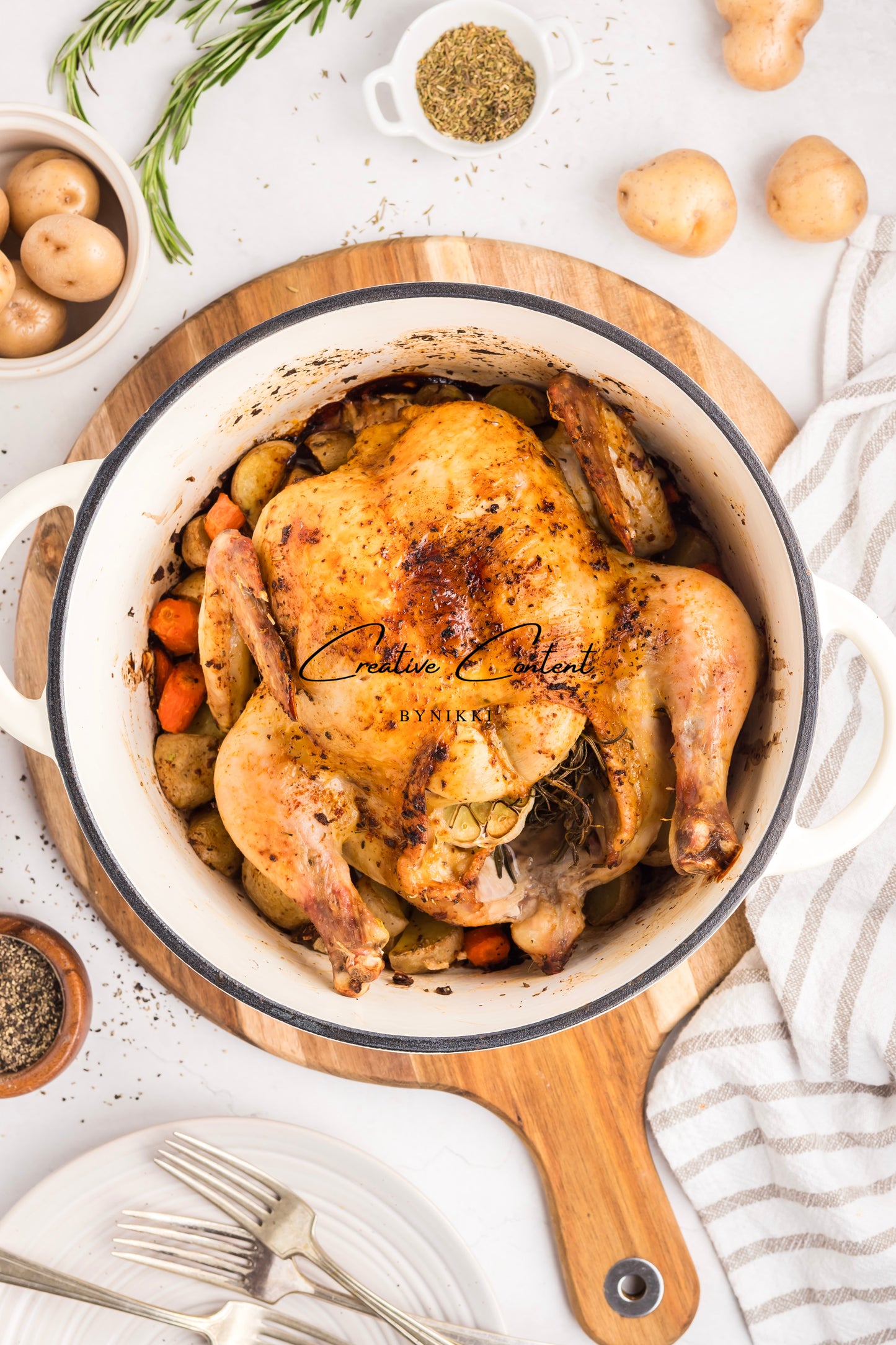 Roasted Chicken in a Dutch Oven  - Exclusive